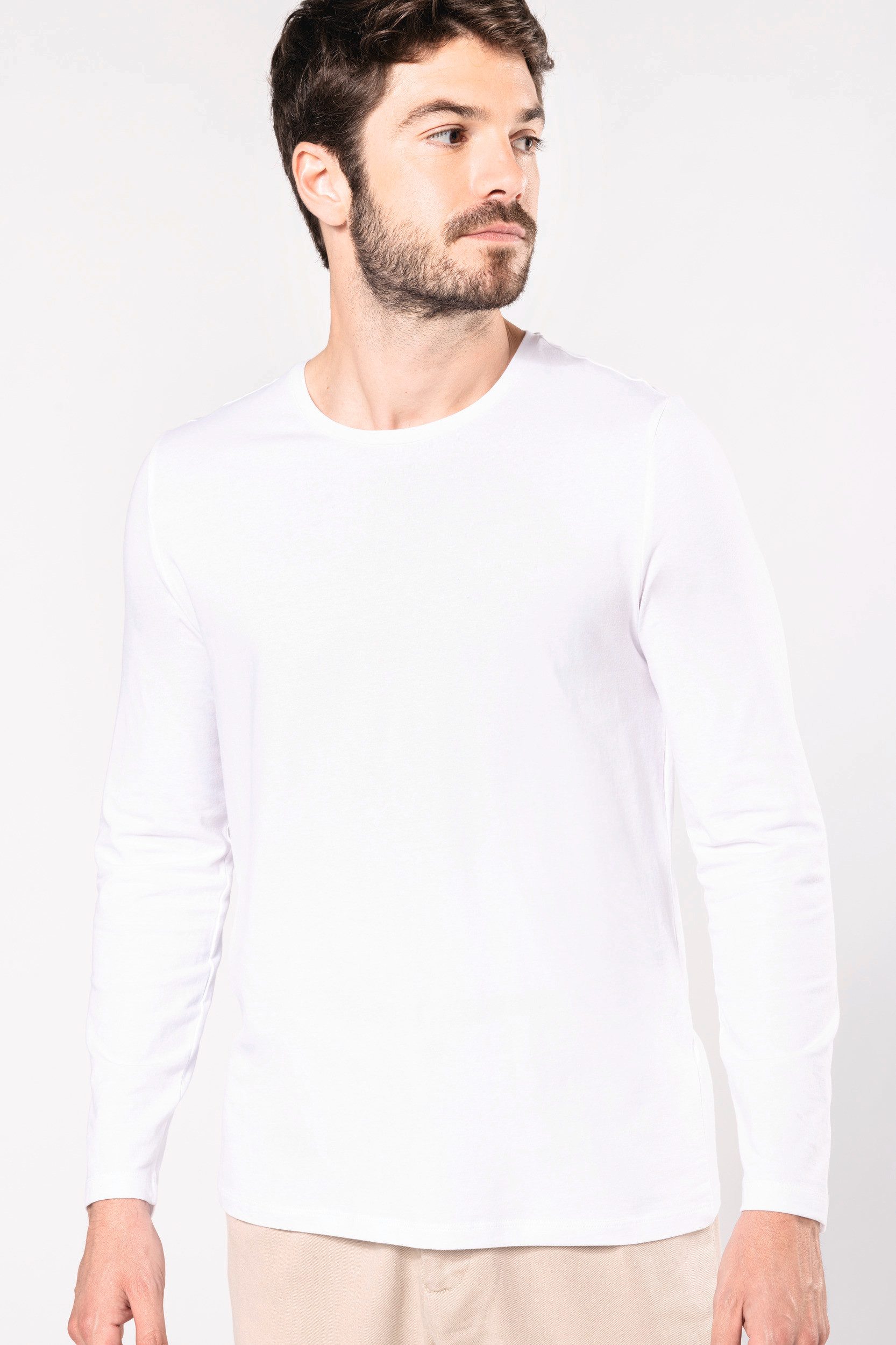 T-Shirt & Langarmshirt Langarm-T-Shirt mit Rundhalsausschnitt