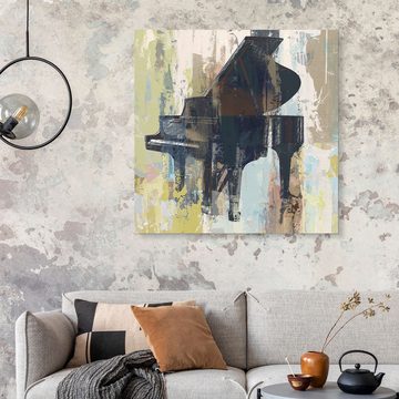 Posterlounge Forex-Bild Studio W-DH, Bluebird Piano, Wohnzimmer Shabby Chic Malerei