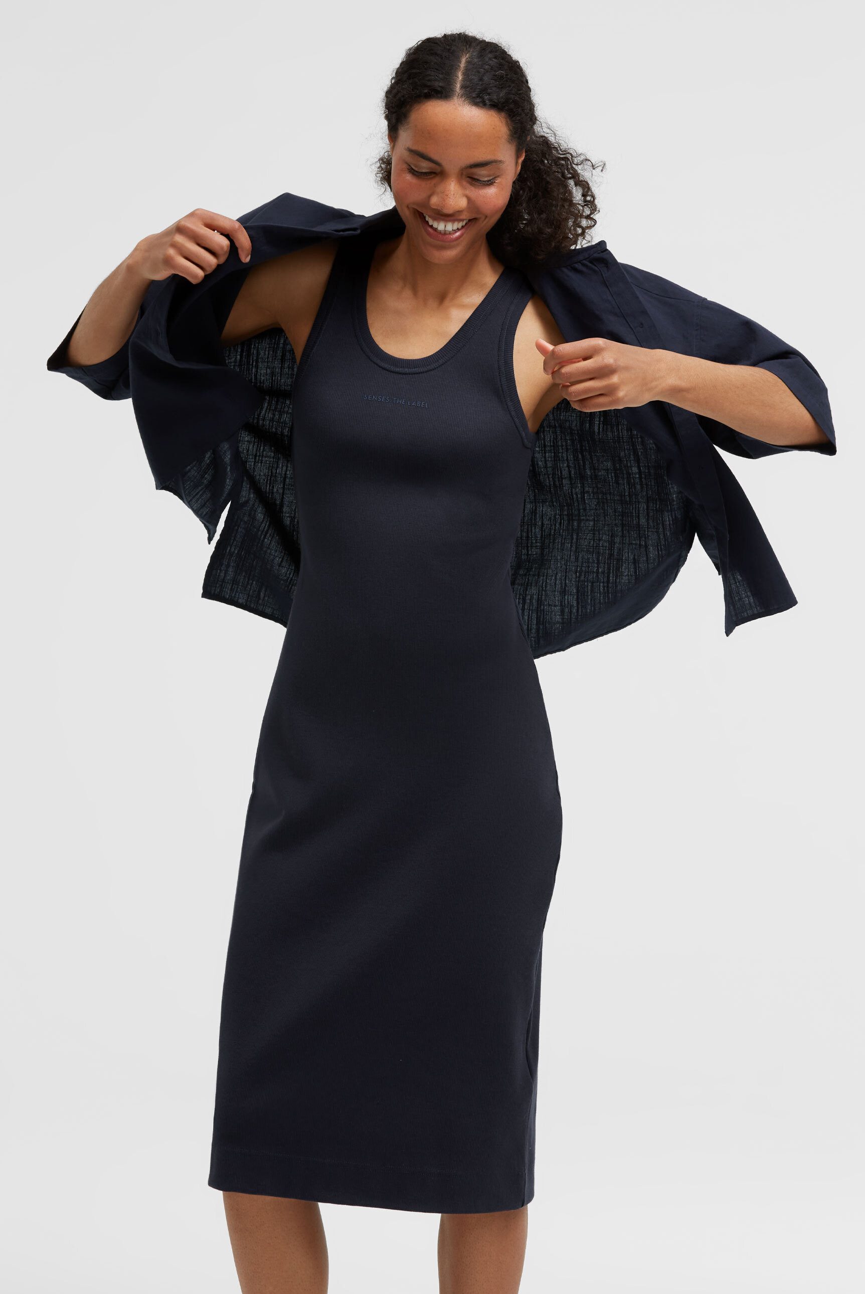 SENSES.THE LABEL Sommerkleid mit Baumwolle