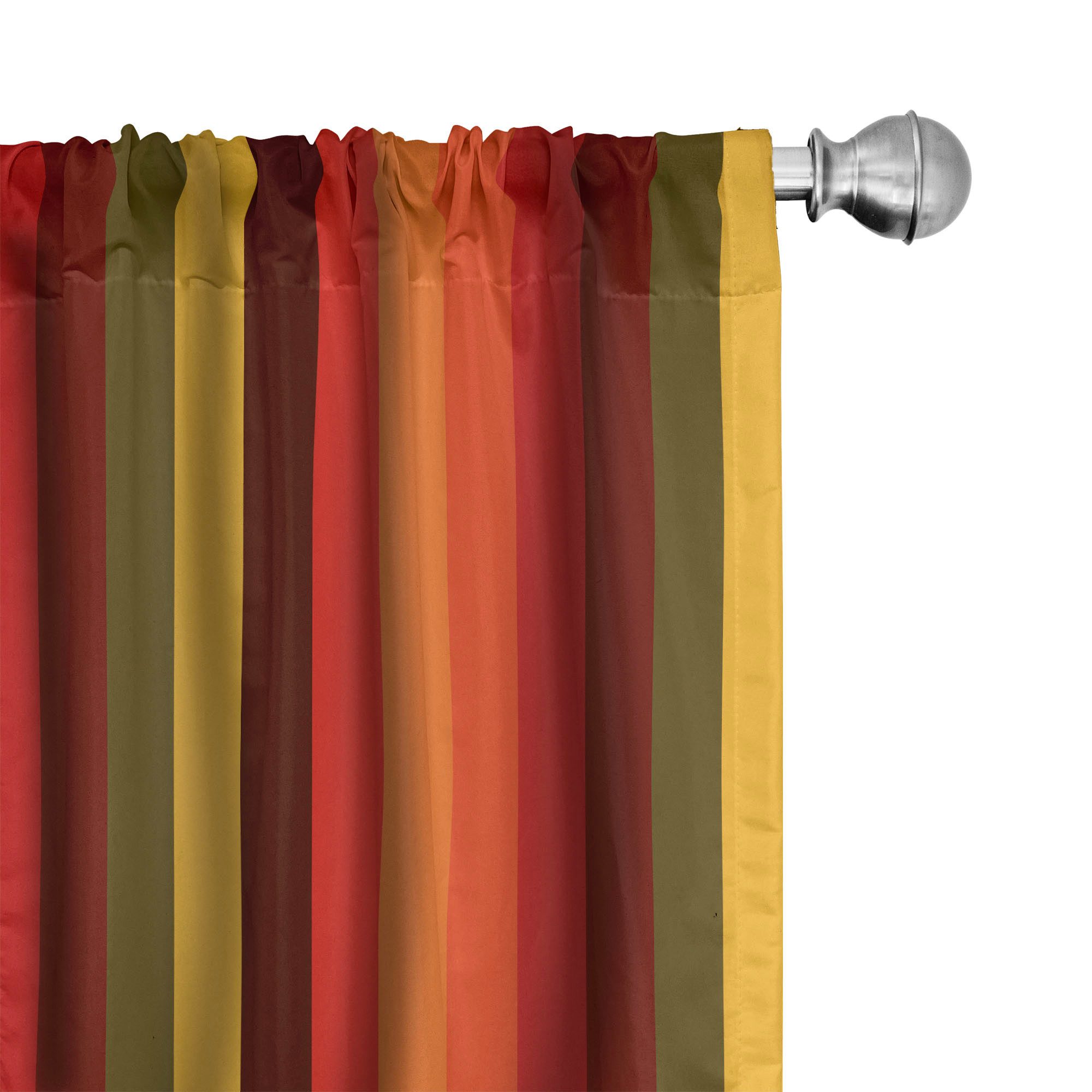 Abakuhaus Gardine Vorhang für Wohnzimmer Schlafzimmer Dekor, Microfaser, Abstrakt vertikale gestreifte