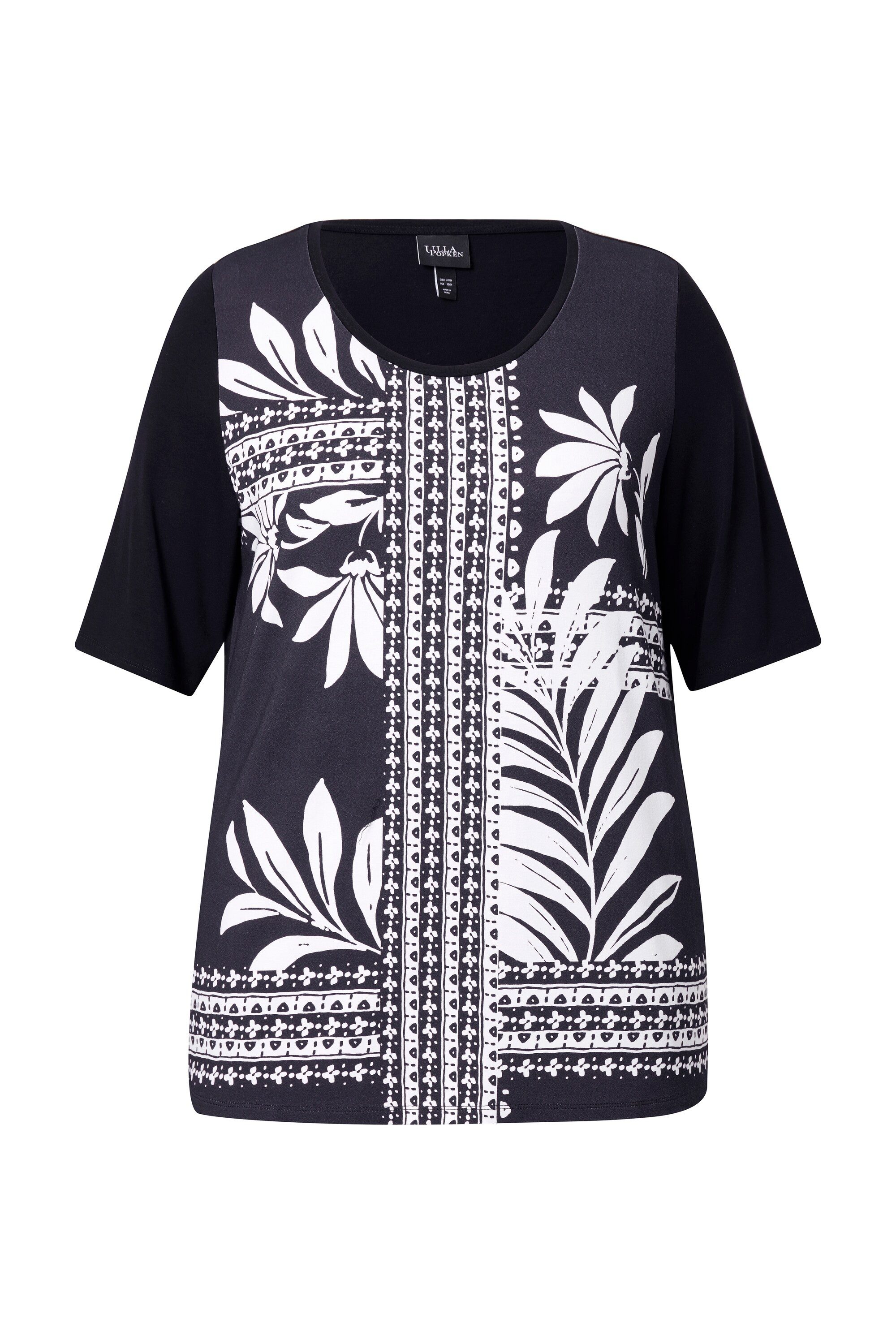 Ulla Popken T-Shirt T-Shirt Satinfront Classic günstig online kaufen