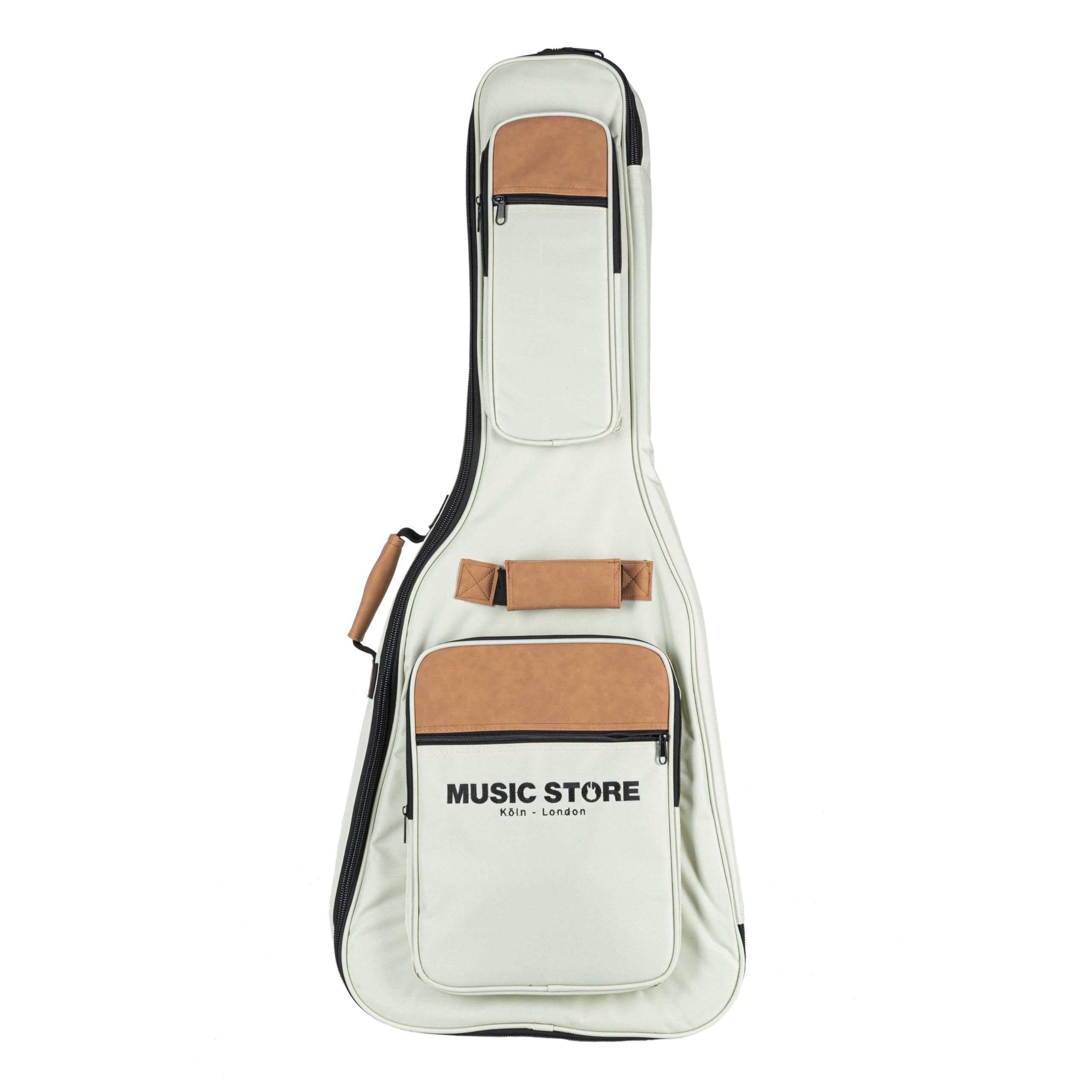 MUSIC STORE Gitarrentasche (Gitarrenkoffer und Gitarrentaschen, Gitarrentasche Konzertgitarre), Gigbag Classic Guitar Supreme Beige - Tasche für Konzertgitarren