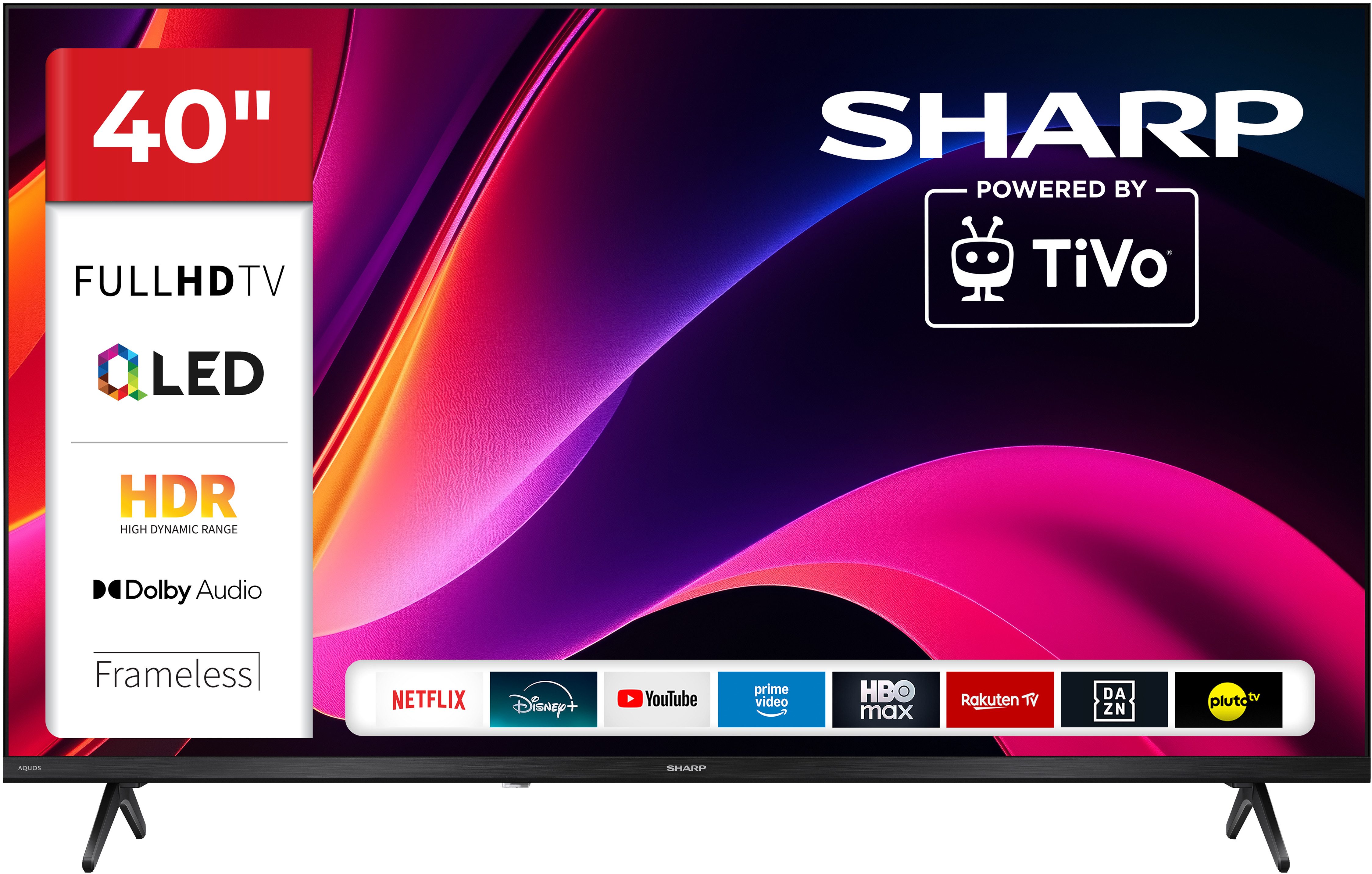 Sharp 2T-C40HE3x QLED-Fernseher (101 cm/40 Zoll, Full HD, Smart-TV)