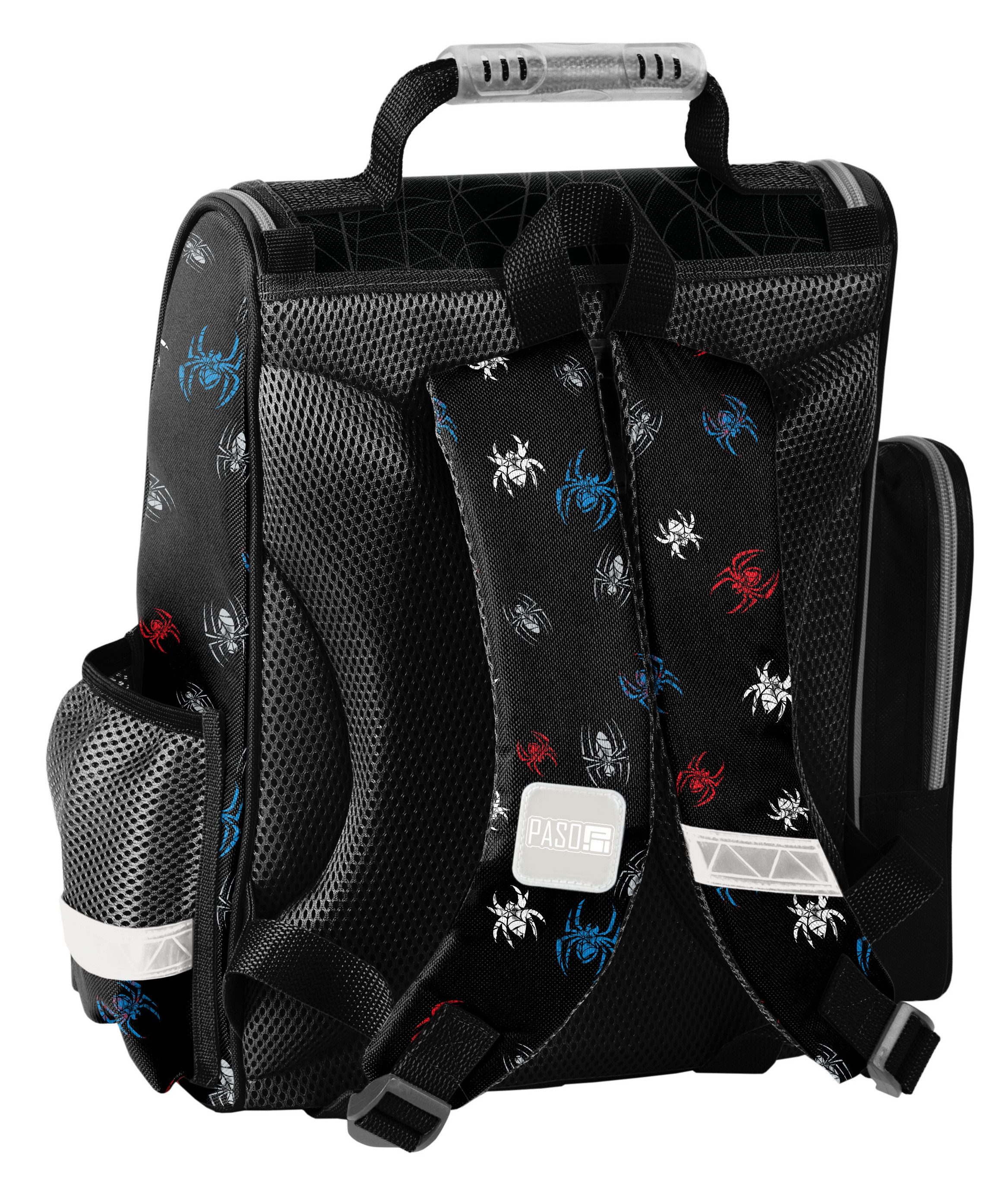 PASO Schulranzen Set 3 teilig Tornister Elsa Pferd Gamer Nasa Fußball Spiderman Stitch (3 er Set)