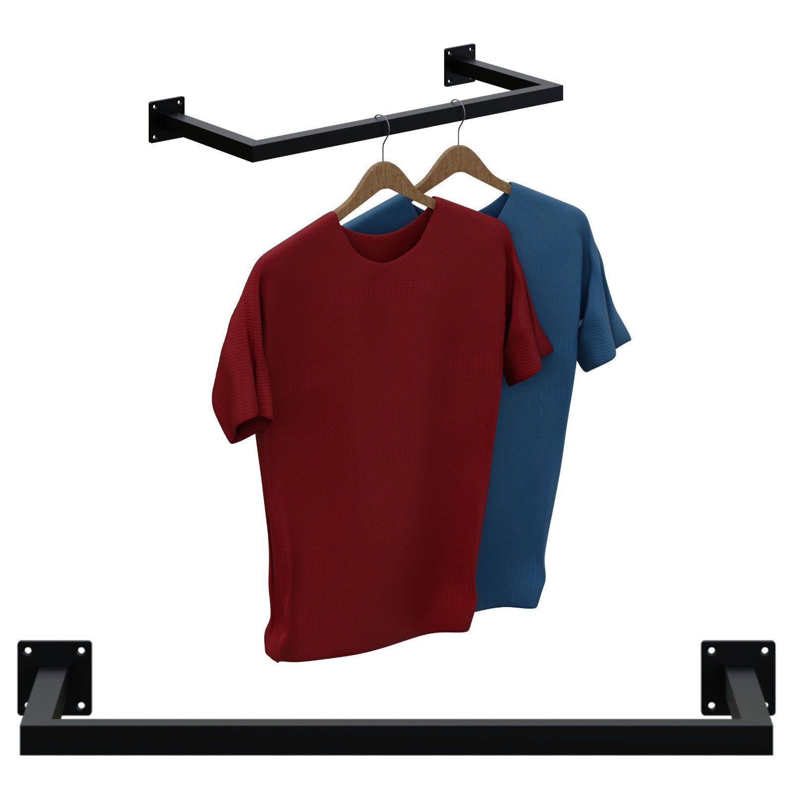 HAGO Kleiderstange Garderobenstange Kleiderstange Garderobe Halter Kleiders günstig online kaufen