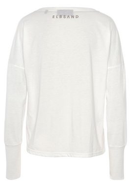 Elbsand Langarmshirt mit Logodruck