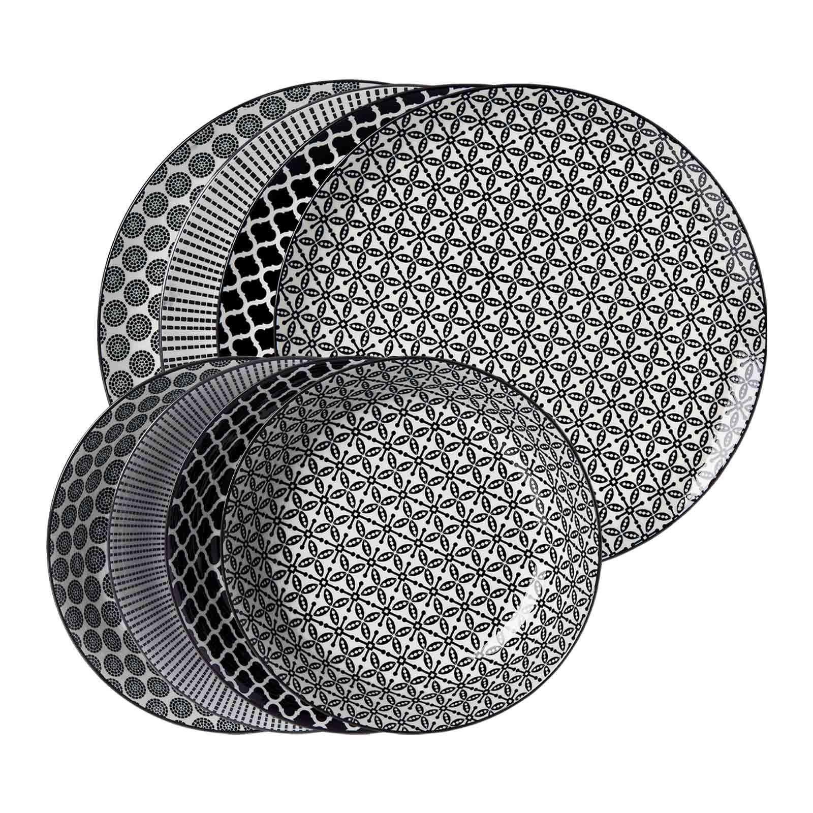 Ritzenhoff & Breker Tafelservice Takeo Mixed Tafelservice 8er Set (8-tlg), 4 Personen, Porzellan