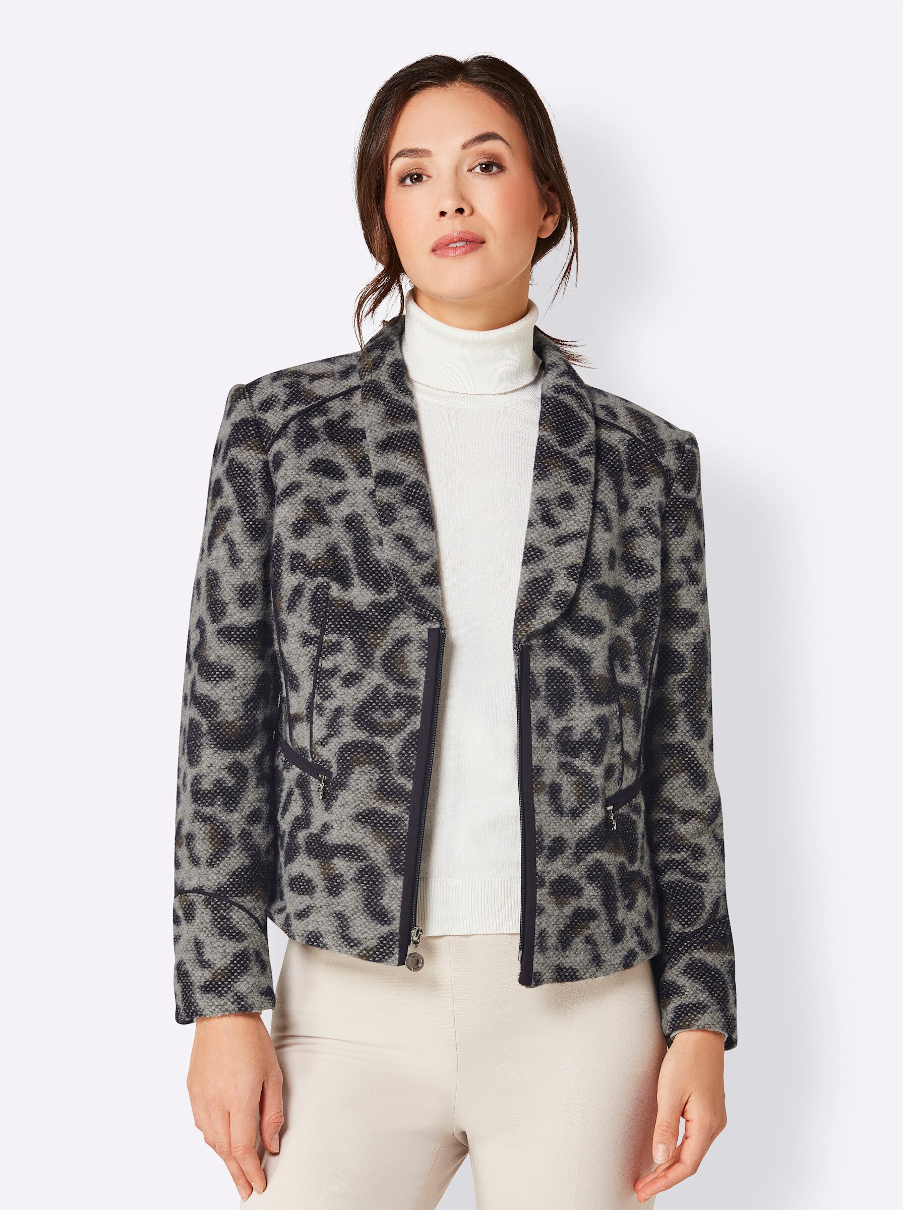 Blusenblazer Woll-Mix-Blazer