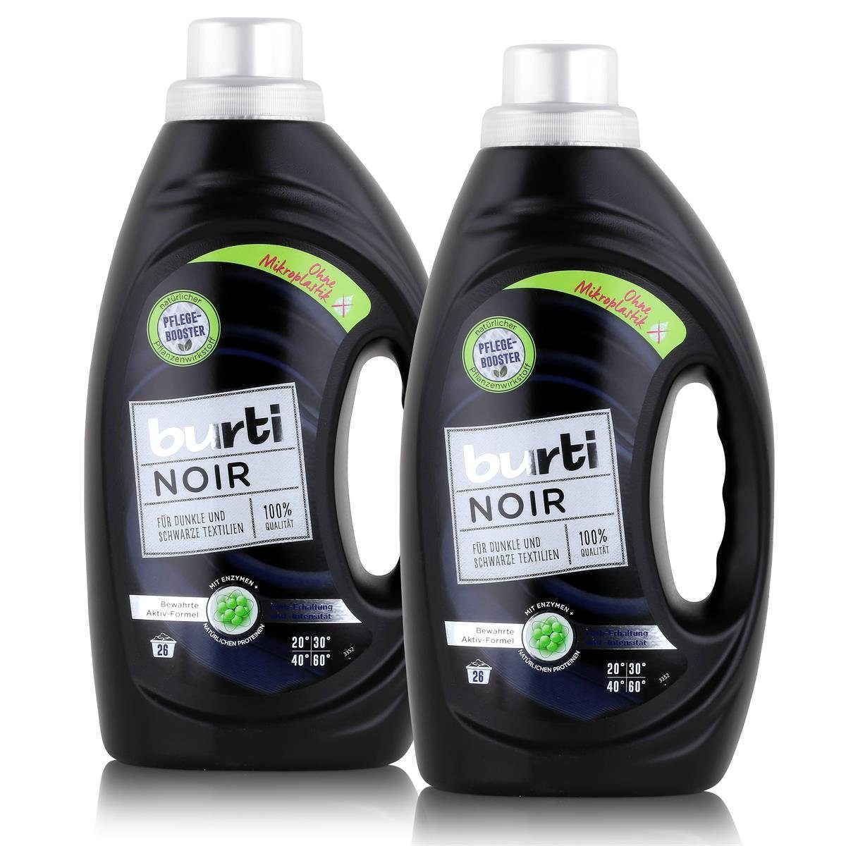 burti burti Noir Feinwaschmittel 1,45L - Für dunkle & schwarze Textilien (2e Colorwaschmittel