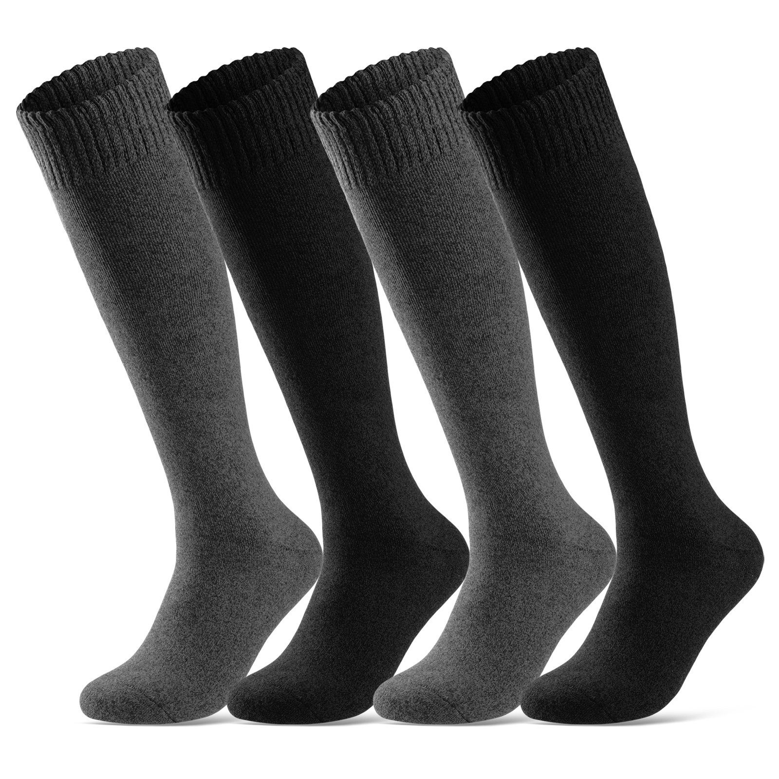 sockenkauf24 Kniestrümpfe 4 Paar Herren Thermostrümpfe mit Innenfrottee Win günstig online kaufen