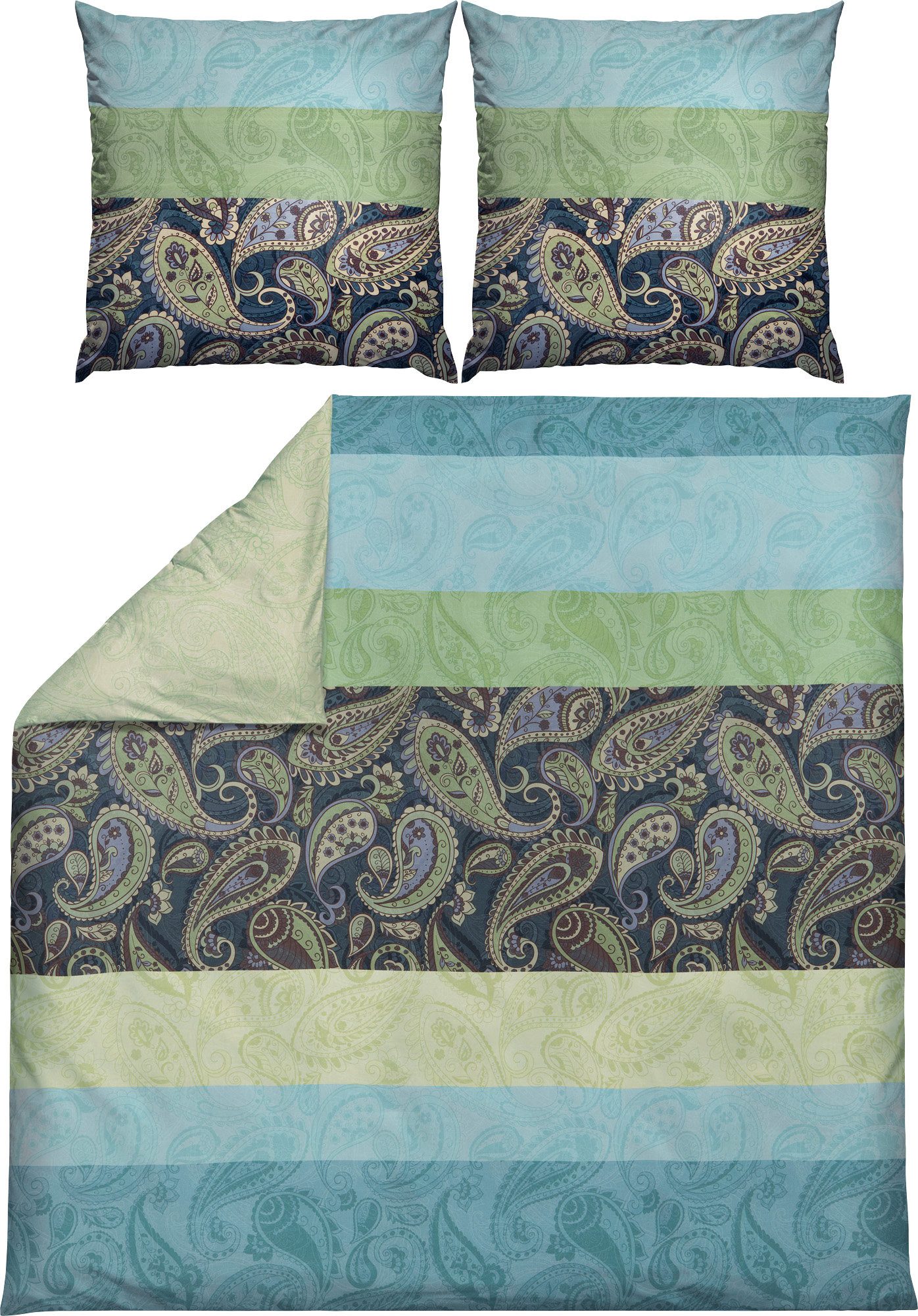 Erwin Müller Bettwäsche Wendebettwäsche, Mako-Satin, Paisley günstig online kaufen