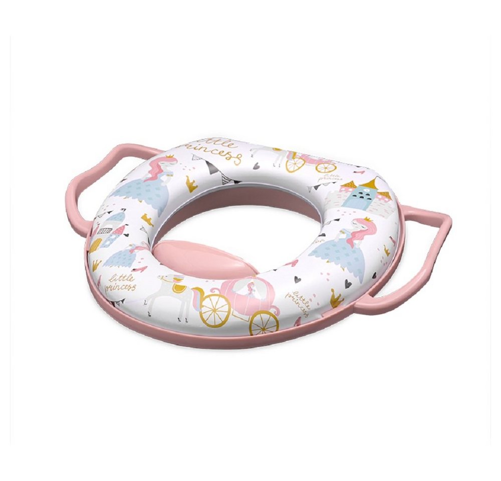 Thumbnail - Lorelli Baby-Toilettensitz Toilettensitz mit Handgriff, 6 cm, weich gepolstert Spritzschutz aus Kunststoff