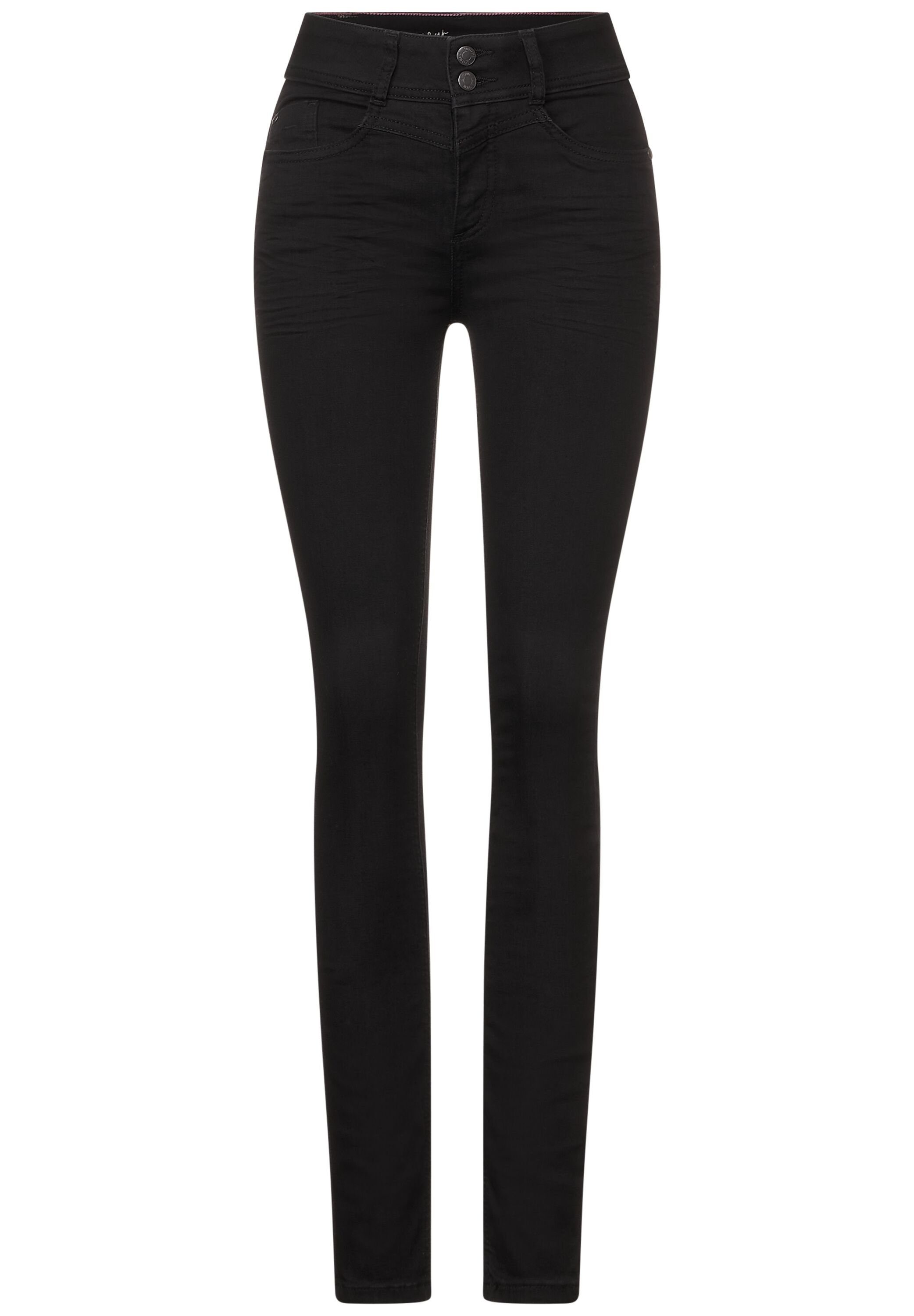 STREET ONE Slim-fit-Jeans High Waist