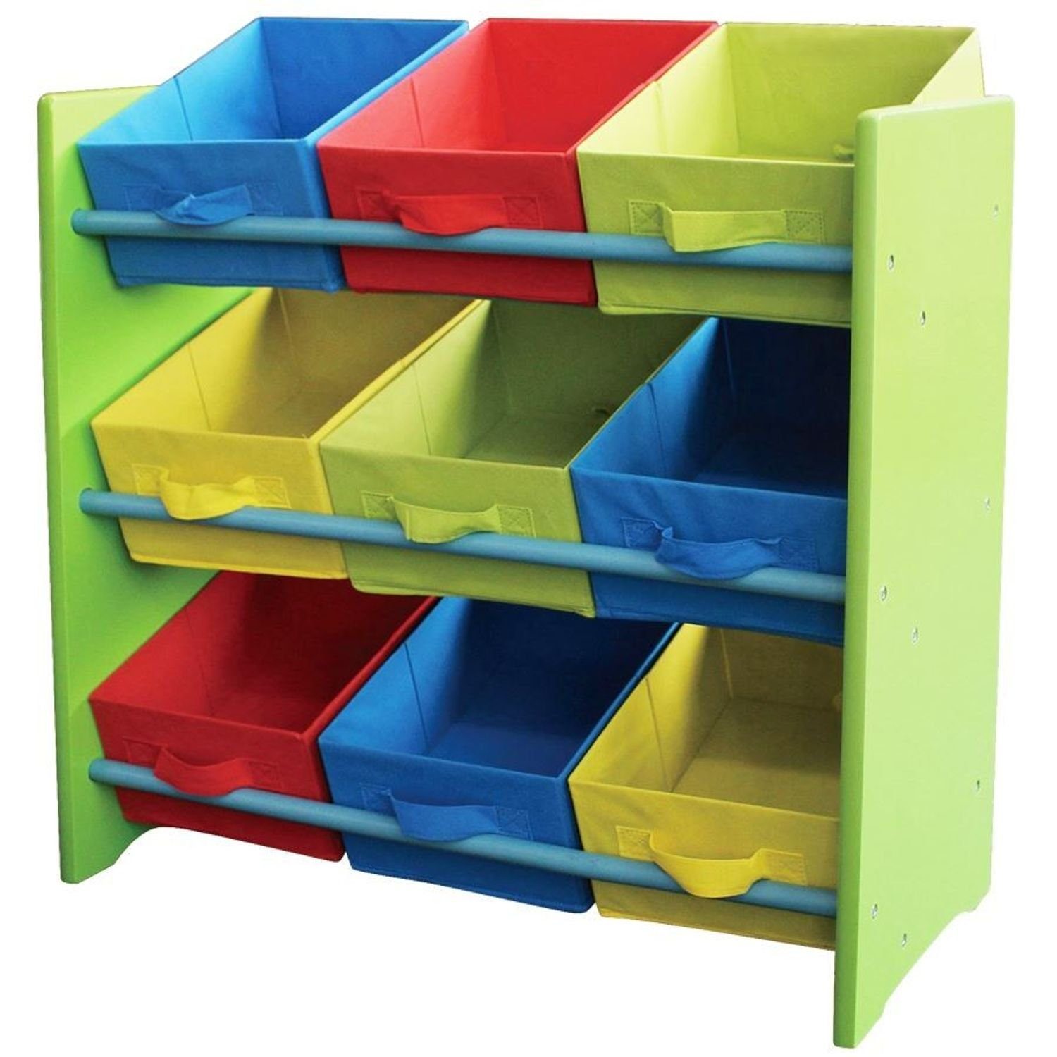 BURI Wandregal Kinderregal Kindermöbel Regal Spielzeugbox Ablage Farbe:grün Spielzeugbox 551 Kinderz (Seitenteil)