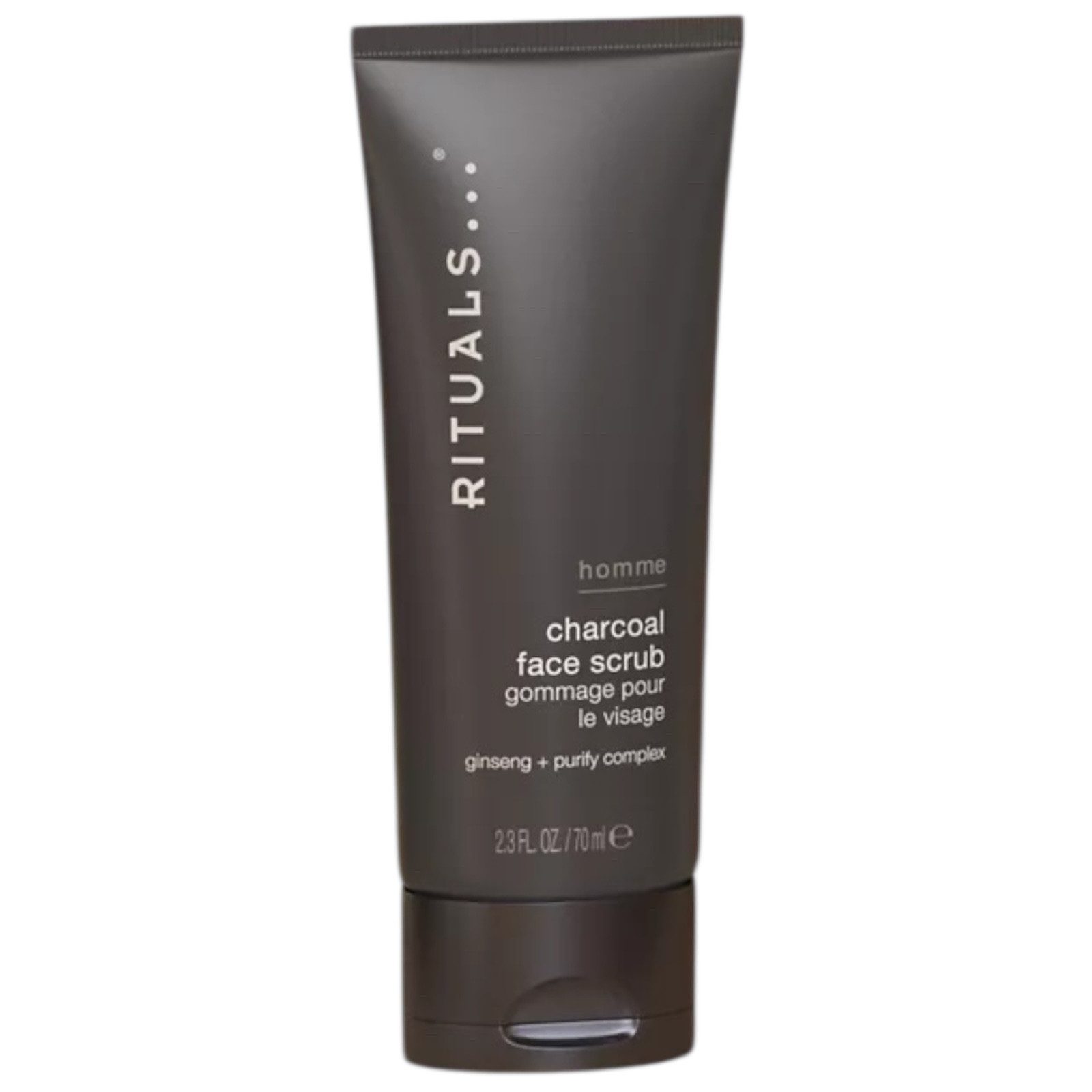 Rituals Gesichtspeeling Rituals Homme Charcoal Face Scrub 70 ml - Mit Ginseng & Purify-Komplex, Maskuliner Duft von würzigem Holz & Kräutern