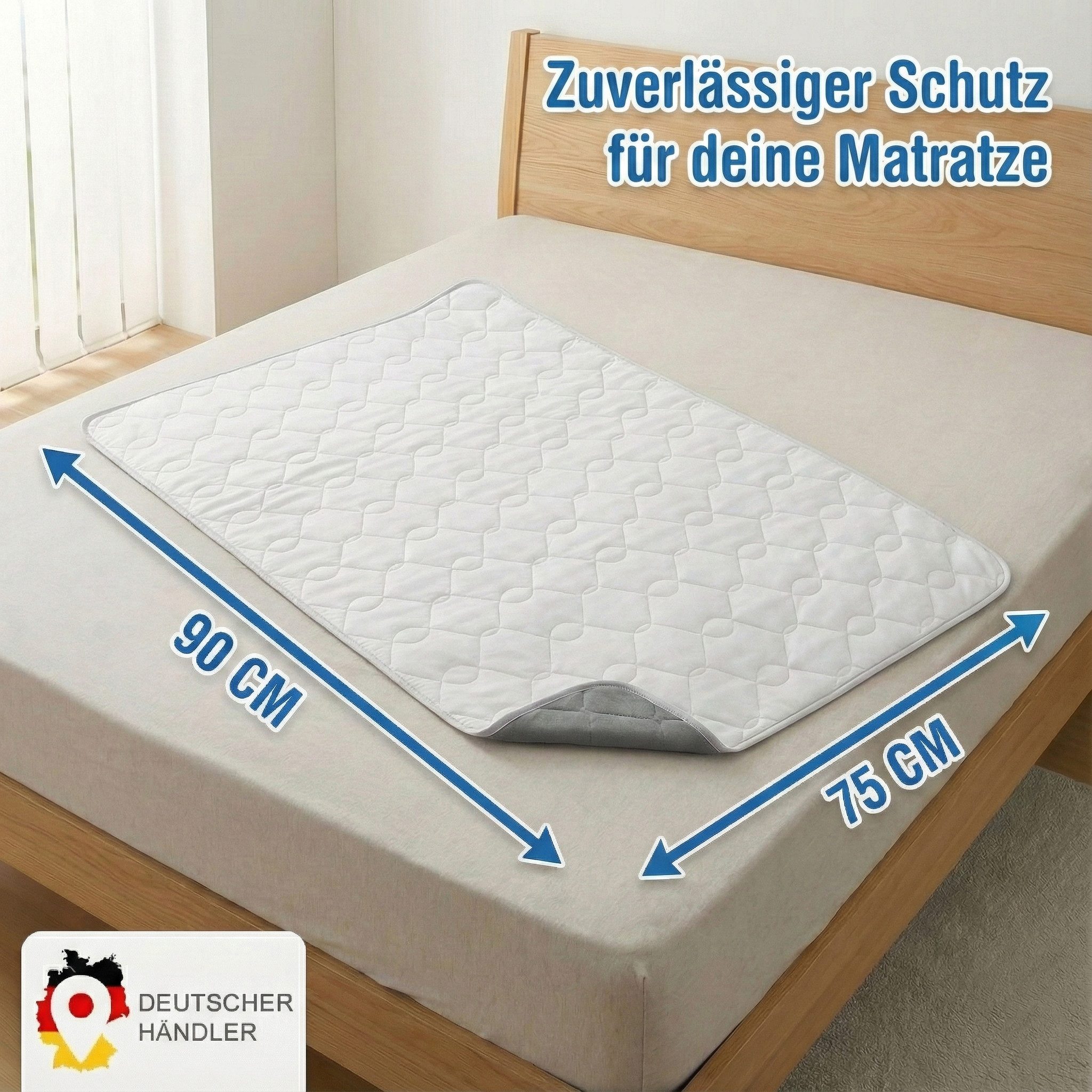 Inkontinenzauflage Inkontinenzauflage NYVICare 75x90 cm wasserdicht Inkontinenzunterlage NYVI, Bei 95°C waschbar kochfest, wasserdichter Matratzenschutz Bett