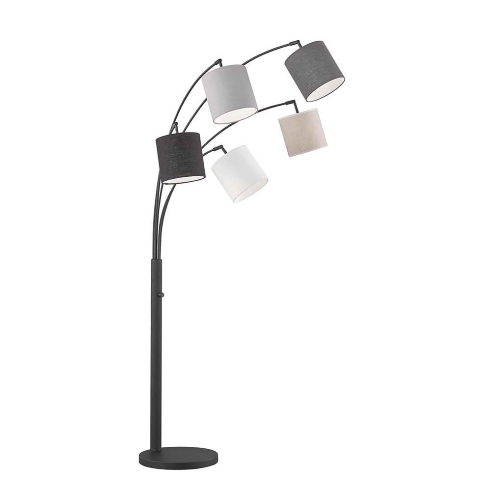 etc-shop Stehlampe, Stehleuchte Standlampe cm H 180 Wohnzimmerlampe Drehschalter 5-Flammig
