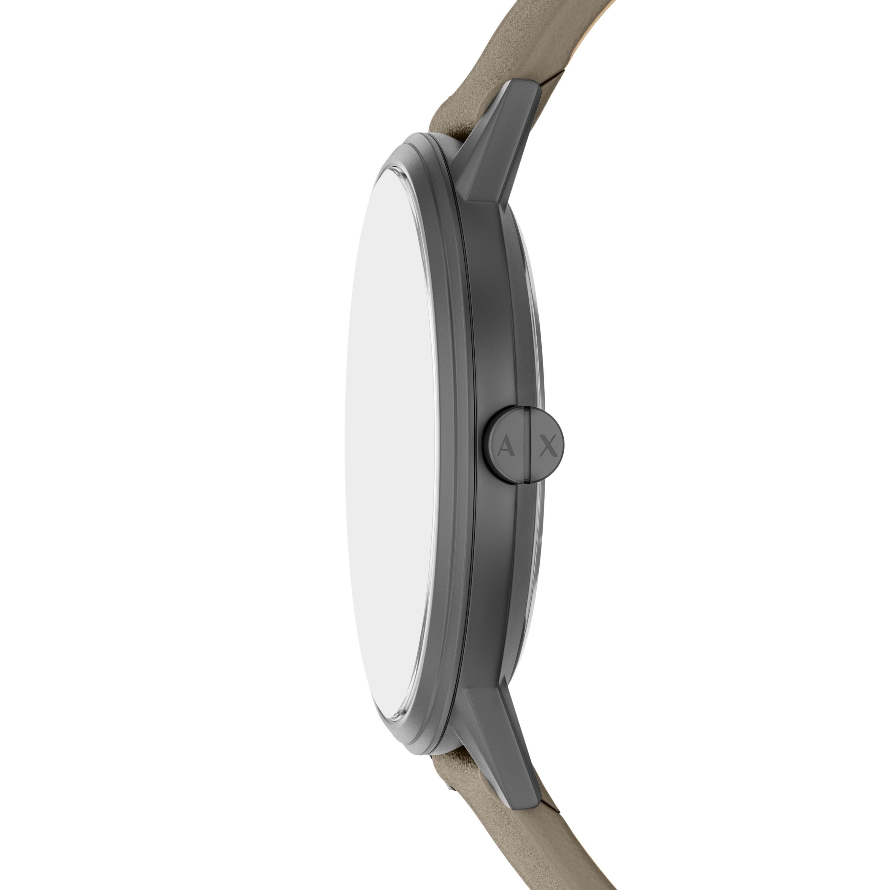 ARMANI EXCHANGE Quarzuhr AX2766, Armbanduhr, Herrenuhr, Lederarmband, analog