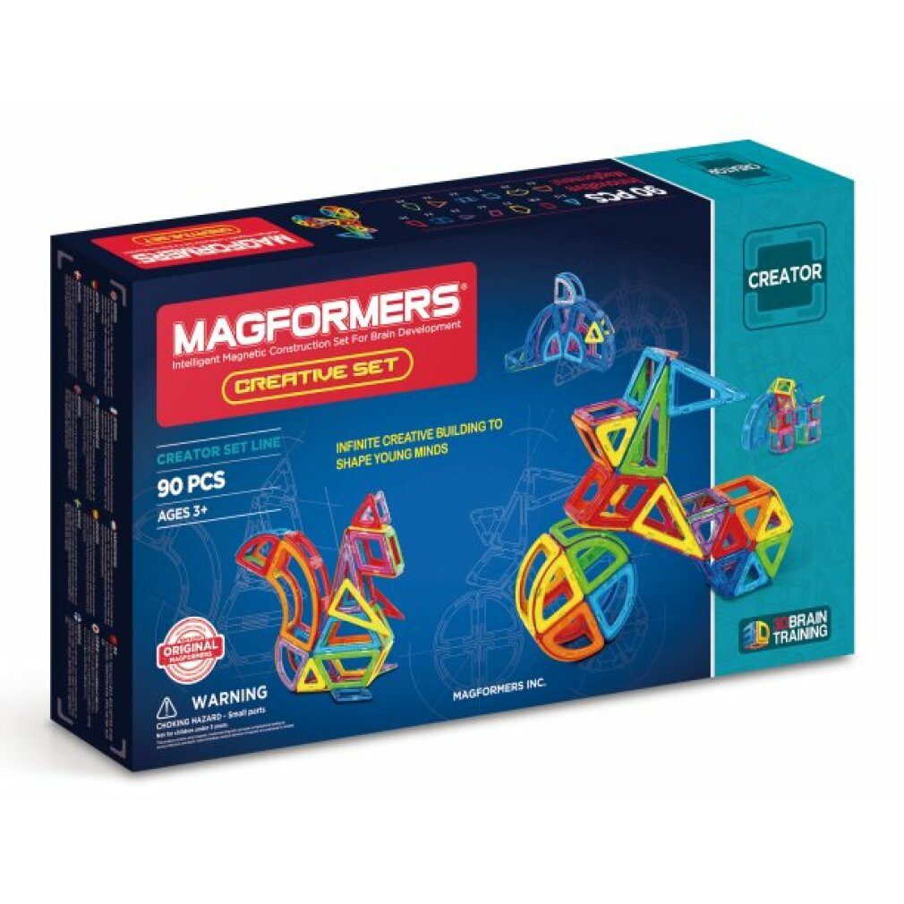 MAGFORMERS Kreativ-Set 90 Teile Konstruktions-Spielset, (Packung)