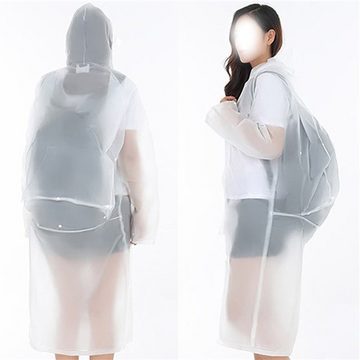 Dekorative Regenponcho Wasserdicht Regenponchofür Damen Herren, Großer RegenPoncho Regencape für Wandern Radfahren Camping Reisen