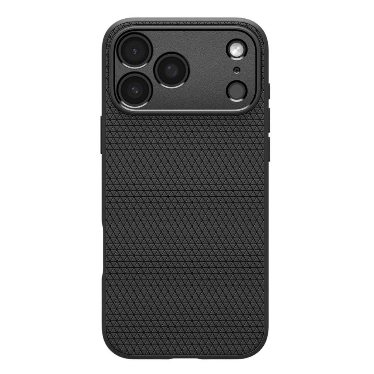 Spigen Handyhülle Liquid Air Case Mattschwarz Kompatibel mit iPhone 17 Pro Max 6,9, Strukturiertes Liquid Air Case mit schlanker Bauform und sicherem Halt