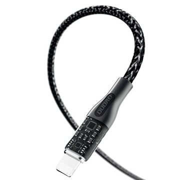 Dudao Ladekabel 1,2 m 3in1 USB - USB-C/microUSB/iPhone-Anschluss Grau Smartphone-Kabel
