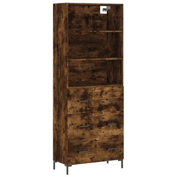 furnicato Sideboard Highboard Räuchereiche 69,5x34x180 cm Holzwerkstoff