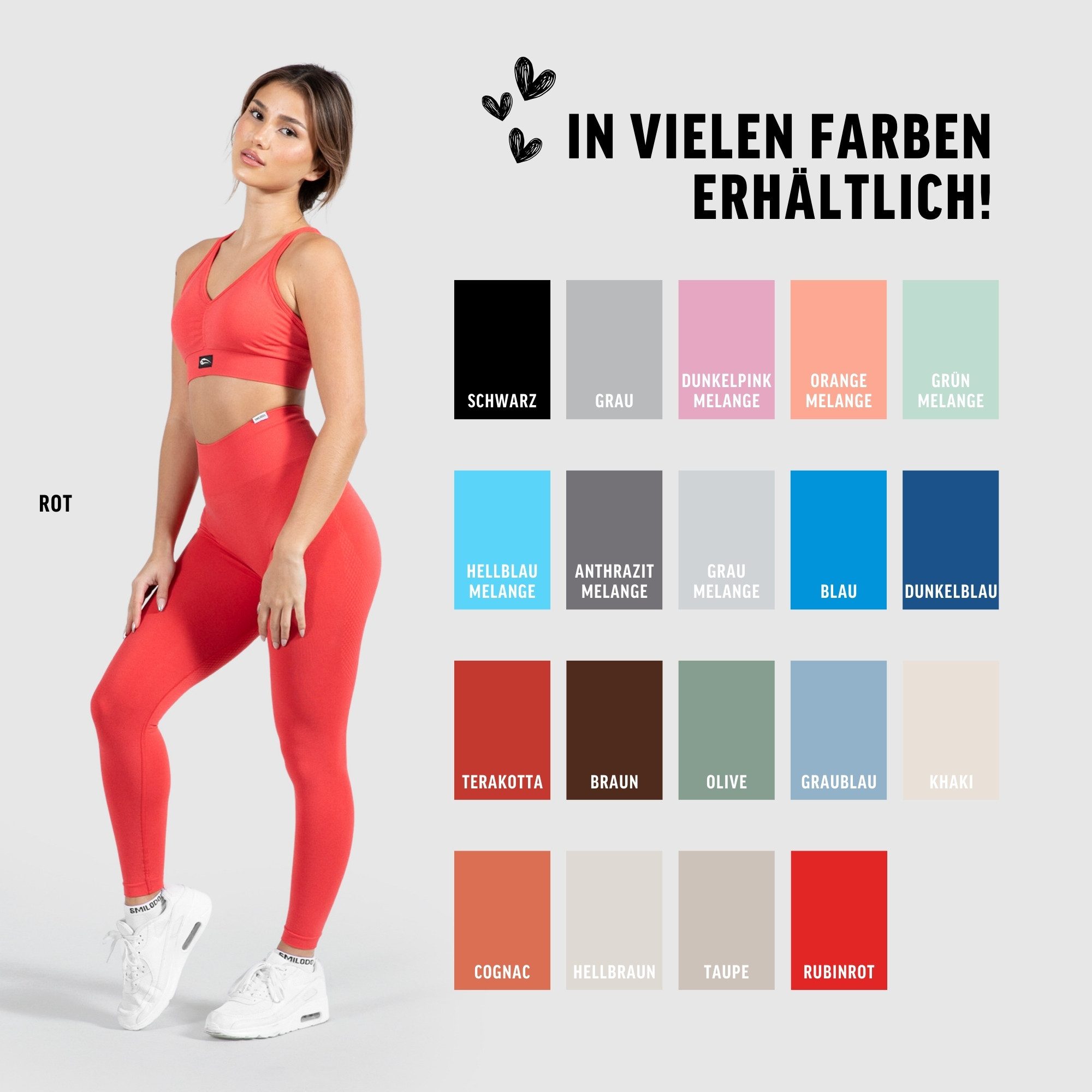 Smilodox Leggings Amaze Scrunch Pro, High Waist Booty Scrunch Yoga & Fitnesshose Shaped Fit Squatproof Push Up Trainingshose Gym Alltag Figurformend – Bild 4 von 5