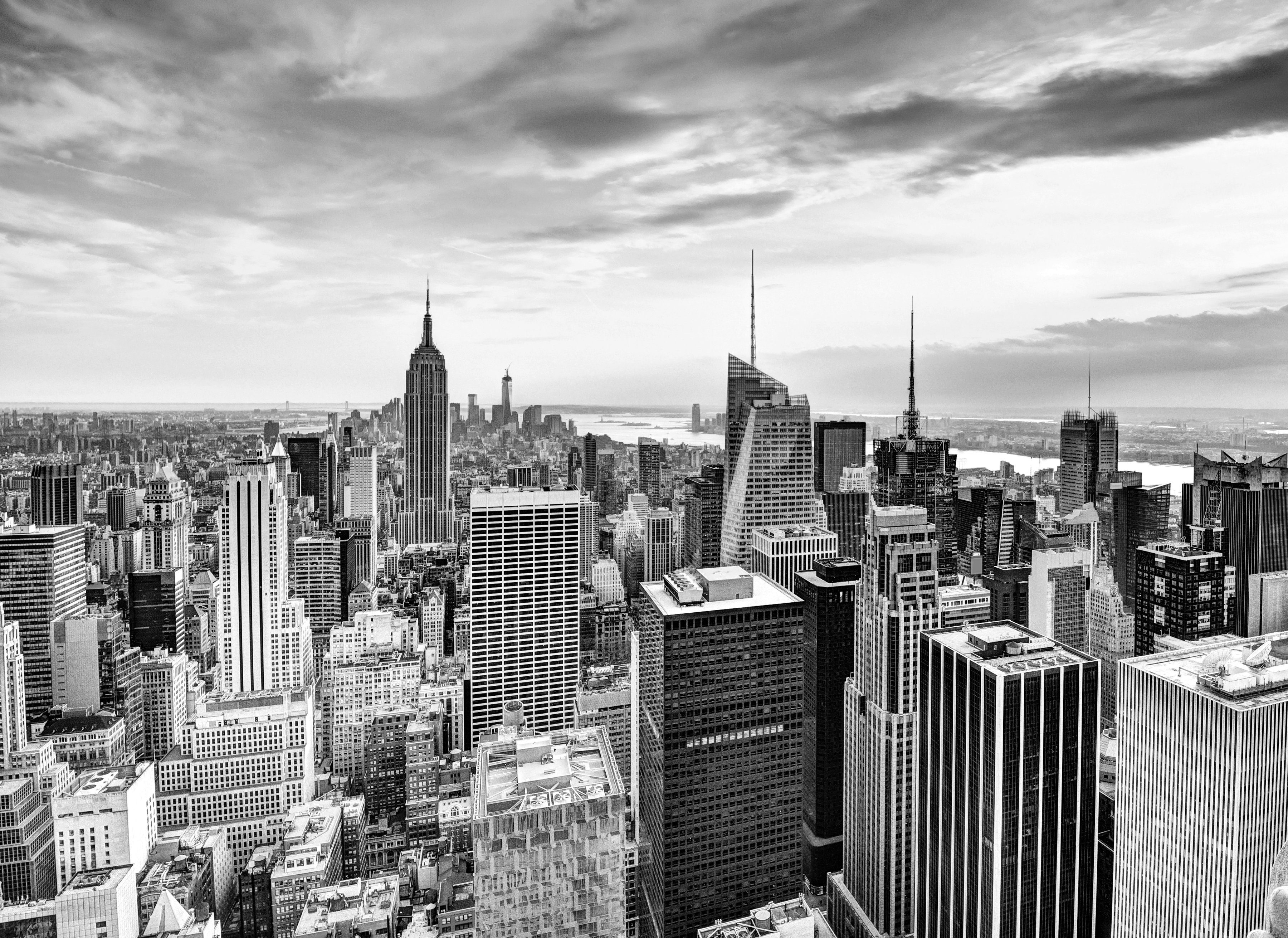 Fototapete New York Schwarz & Weiß