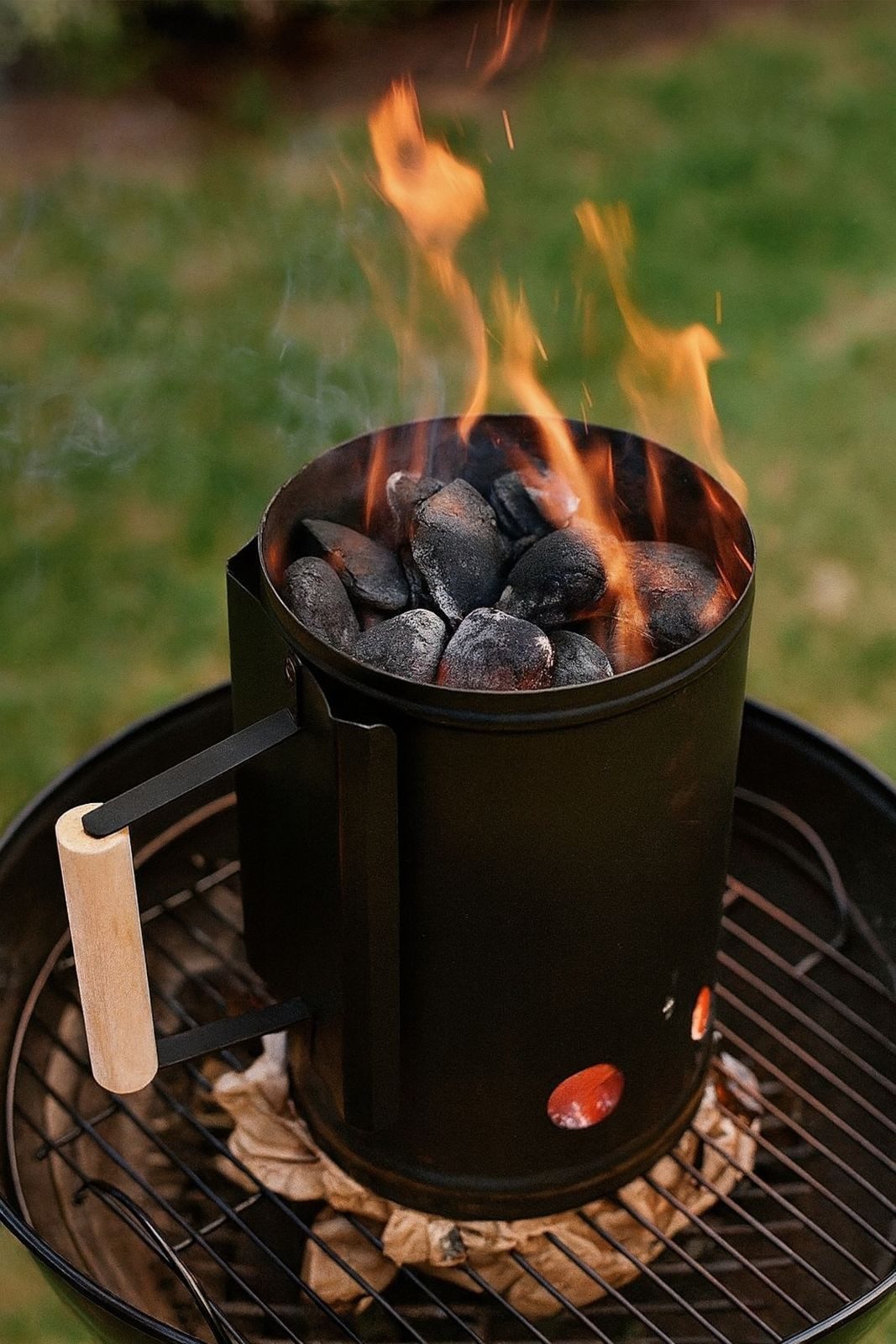 LANDMANN Anzündkamin Anzündkamin Grillkohleanzünder Grillstarter Kohlestarter Anzünder