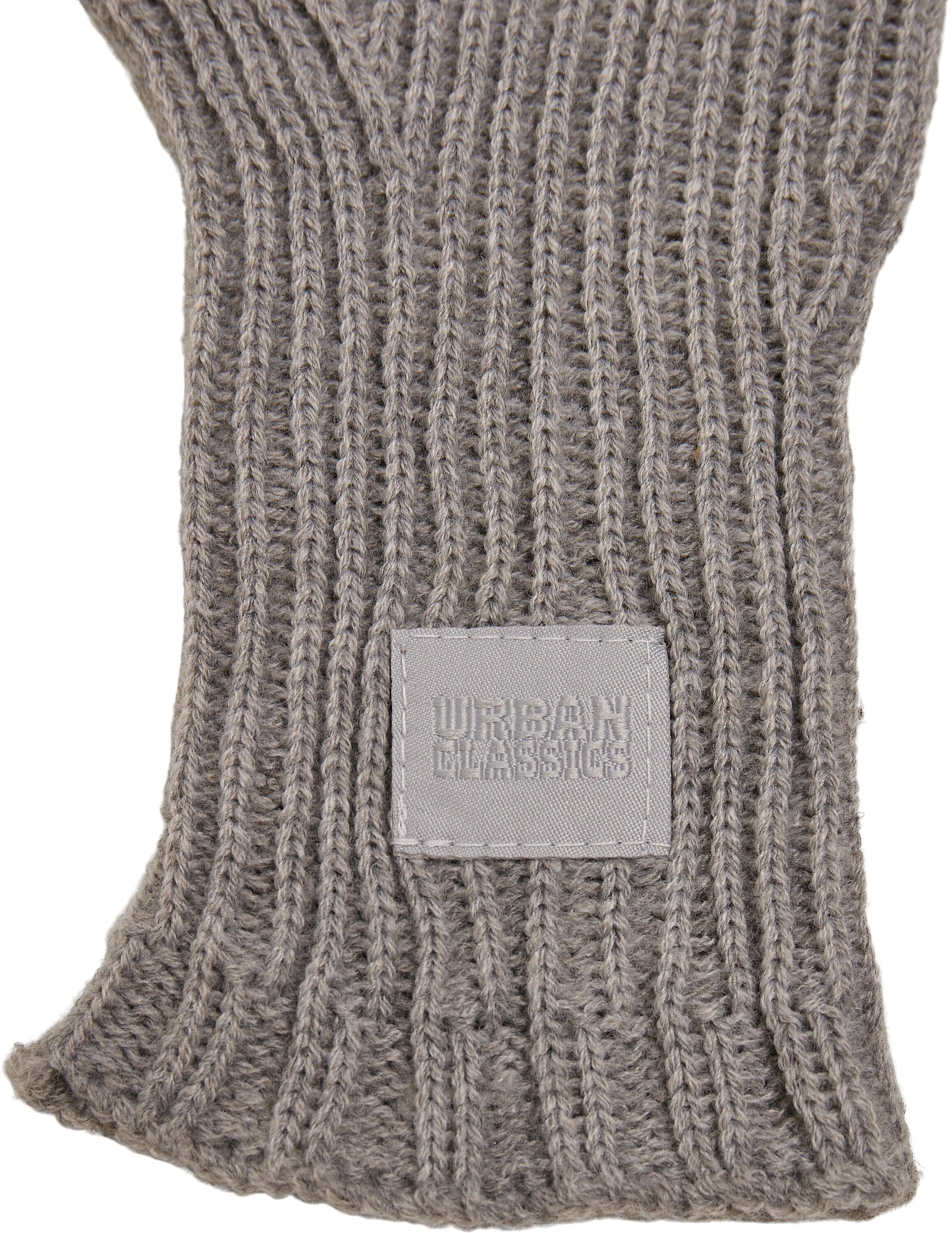 URBAN CLASSICS Baumwollhandschuhe Mix Smart Gloves Knitted Unisex Wool heathergrey