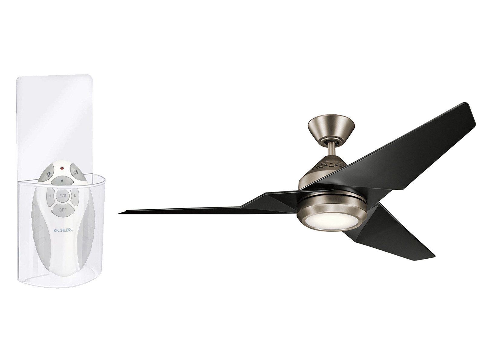 Kichler Deckenventilator, Ø152cm mit Licht & Fernbedienung leise-r für Wohnzimmer & Schlafzimmer