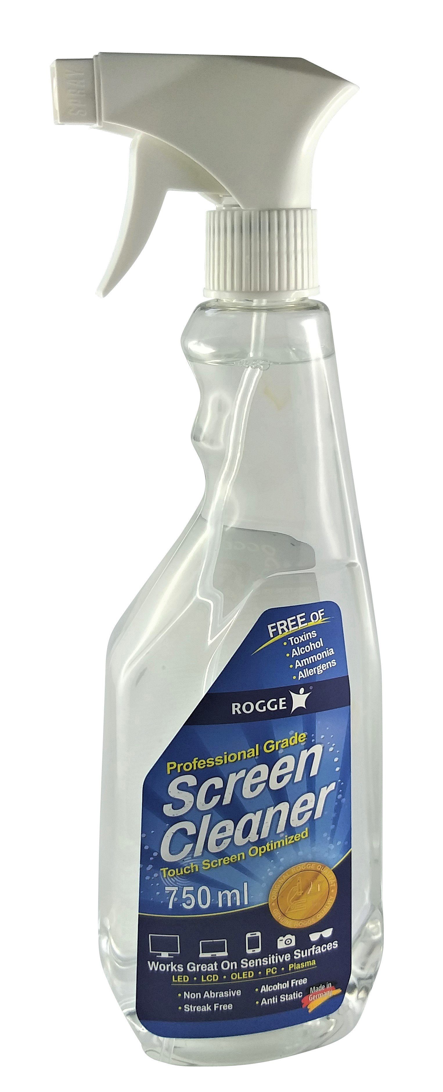 inkl. Rogge Reinigungsspray 1x MAXI 750ml Microfasertuch Vileda DUO-Clean ROGGE & (2-St) ROGGE