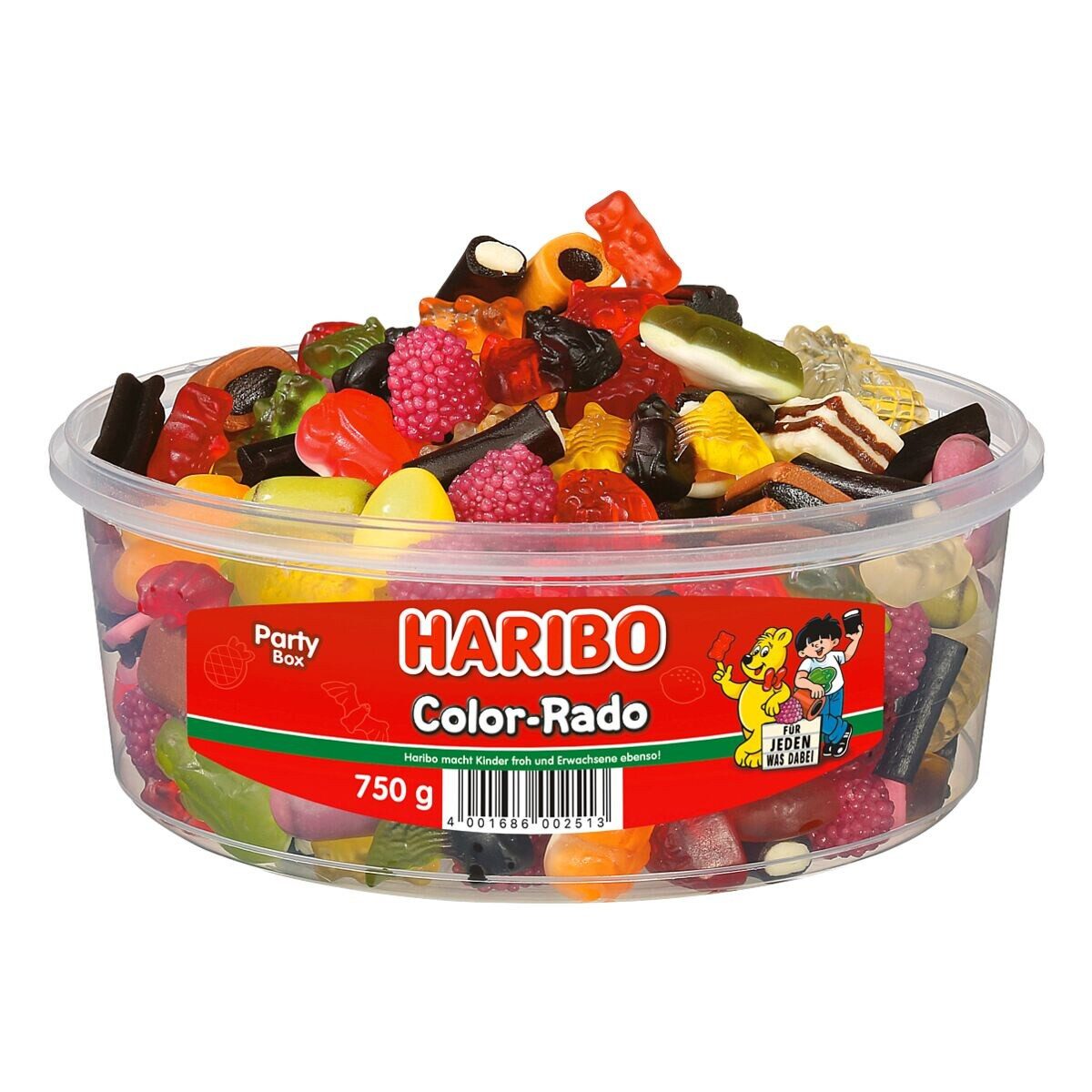 HARIBO Süßigkeit Color-Rado, Party Box 750 g