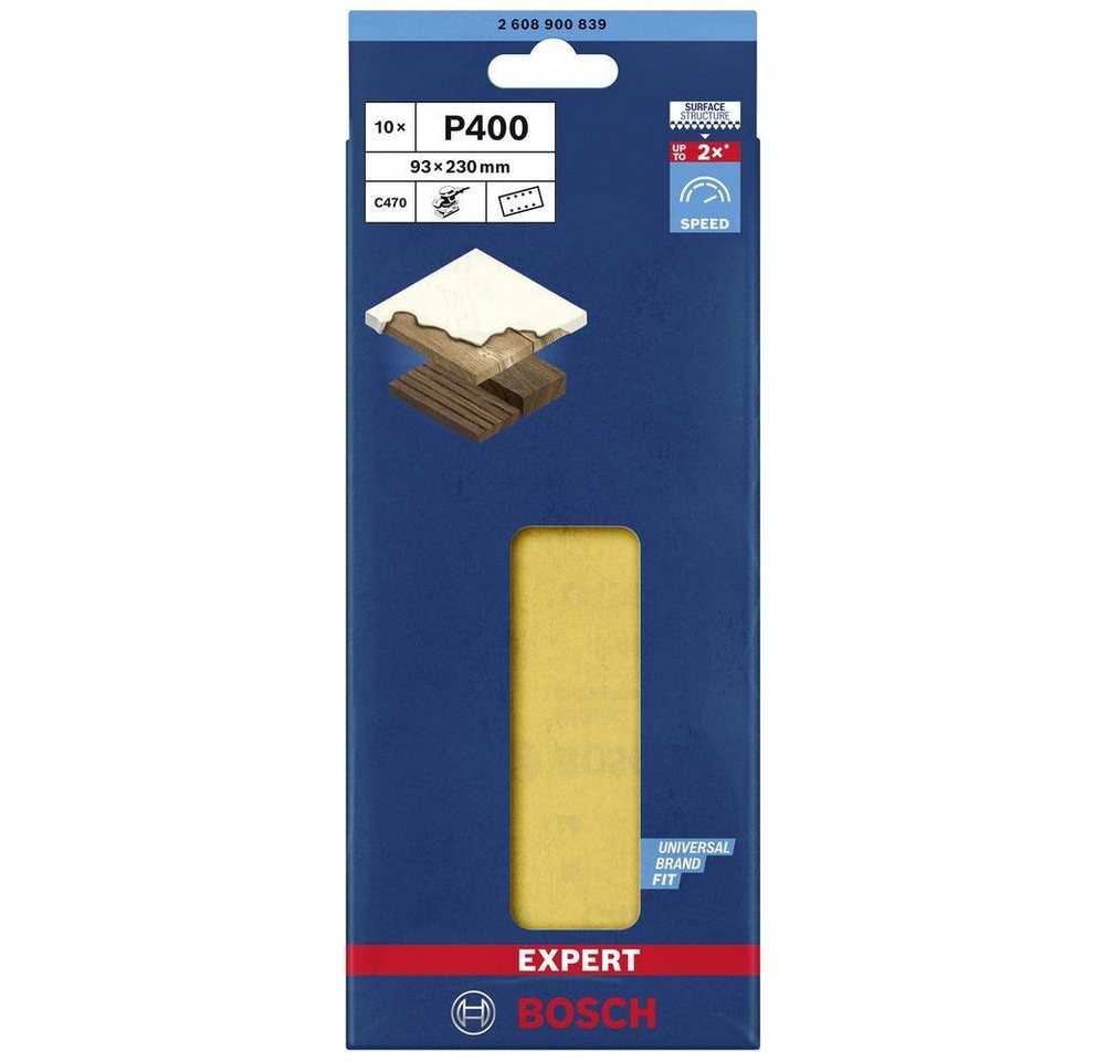 Thumbnail - BOSCH Schleifpapier Schleifpapier mit 8 Löchern für Schwingschleifer, gelocht