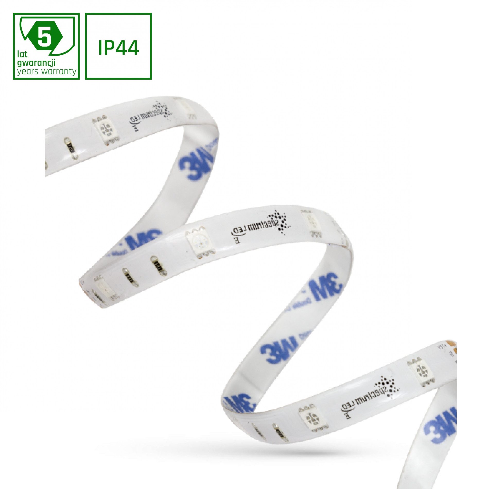 SpectrumLED LED-Streifen Spectrum LED Streifen 35W Strip 5m 120° Silikon IP44 12V RGB DIMMBAR, IP44, DIMMBAR, Silikon, RGB