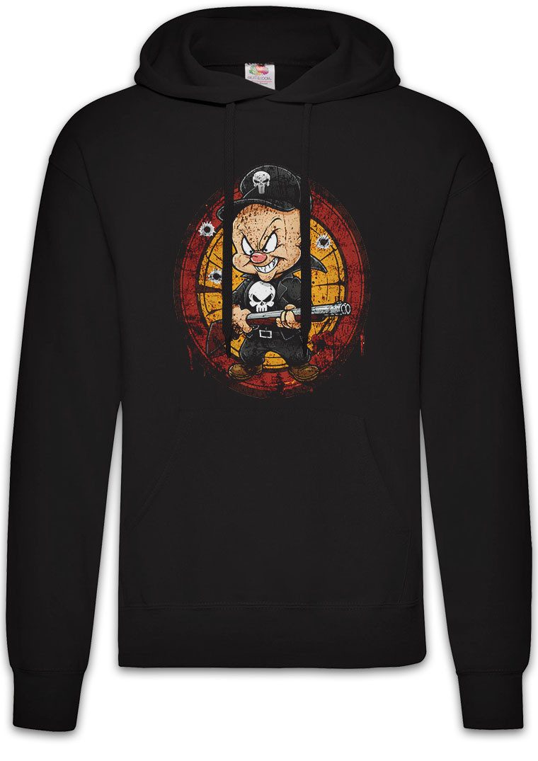 Hoodie Vigilante Fud Herren Hoodie Skull Logo Toon Cartoon Comic Elmer