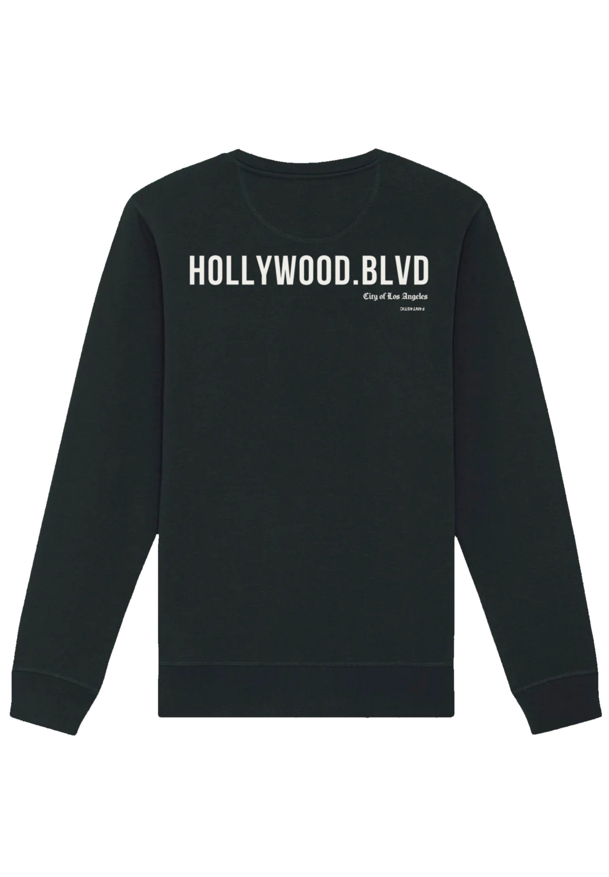 F4NT4STIC Sweatshirt Hollywood boulevard Print schwarz