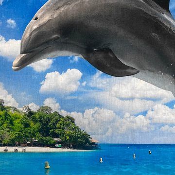 Bettwäsche Delfin Insel, ESPiCO, Renforcé, 2 teilig, Karibik, Meer, Delphin, Ozean