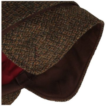 Bullani Schiebermütze warm Tweed aus Wolle mit Ohrenschutz