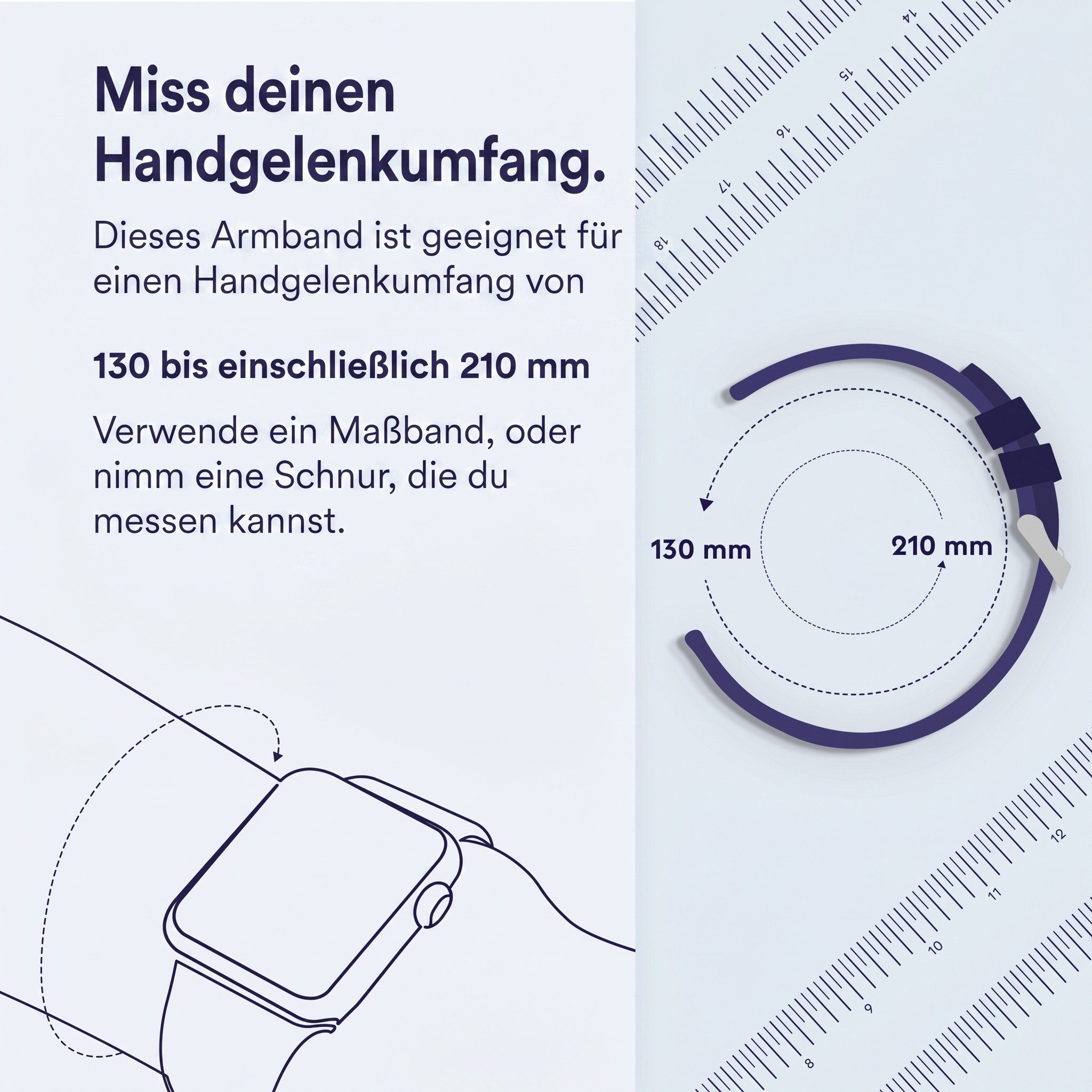 imoshion Smartwatch-Armband imoshion Pr3097 - Universelle 22 mm Anschluss - Weiß – Bild 2 von 5
