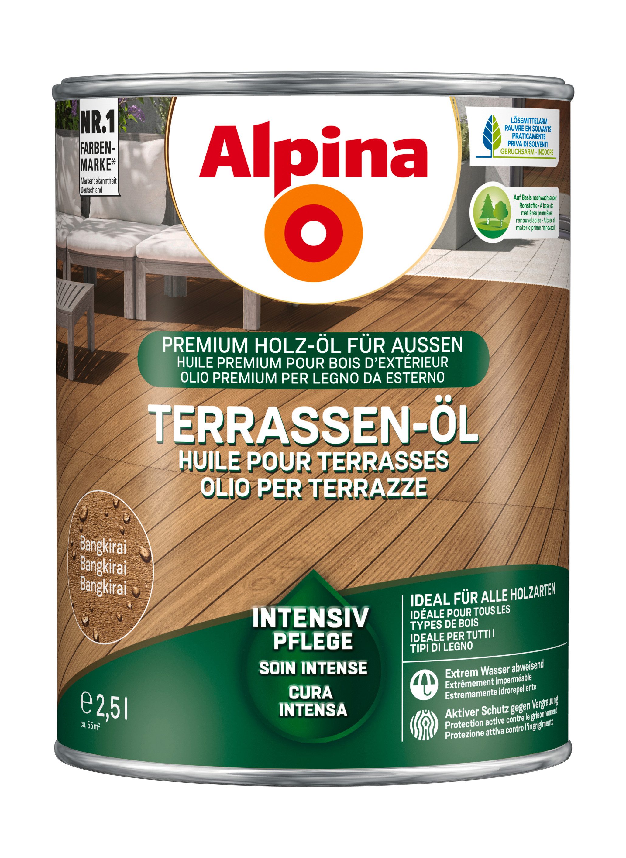 Alpina Holzöl Terrassen-Öl 2,5 Liter
