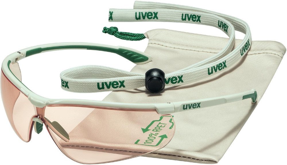 Uvex Arbeitsschutzbrille Bügelbrille Sportstyle Hellorange Sv Exc. 9193074
