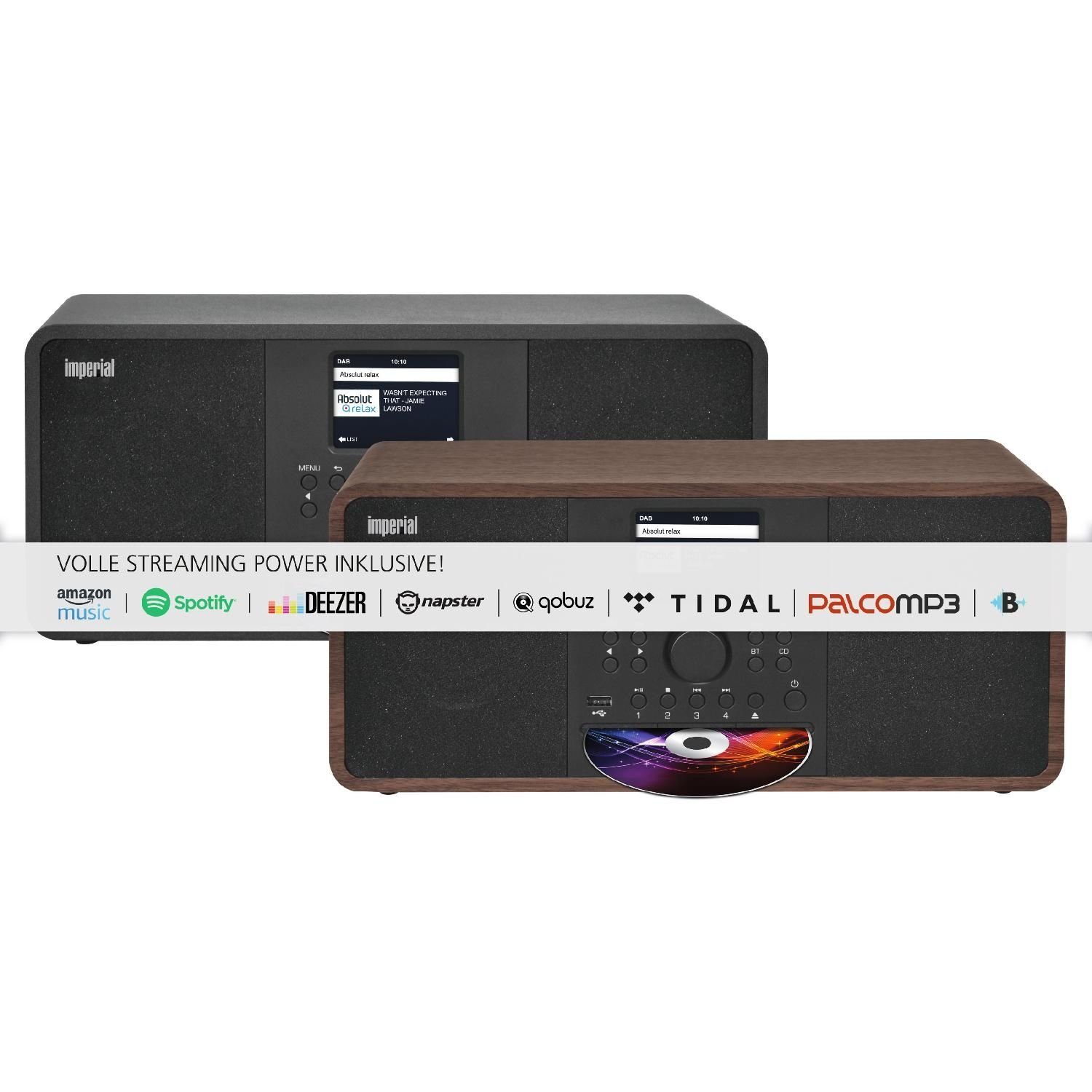 3" per UKW Webradio, Internetradio Digitalradio (DAB) UKW Internetradio, Steuerung TELESTAR Stereo-Lautsprecher, DABMAN IMPERIAL CD-Recorder, Radio, W, Player CD 30 DAB+ und kostenloser i205 Empfang RDS Digitalradio CD-Player, App) holzoptik CD by (DAB+