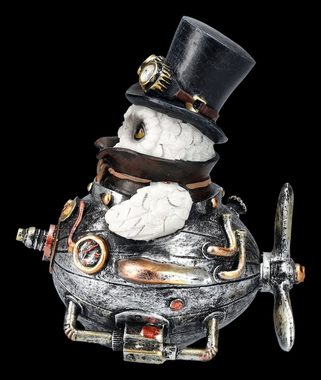 Figuren Shop GmbH Fantasy-Figur Steampunk Eulen Figur - Avian Invention - Fantasy Dekofigur Tierfigur