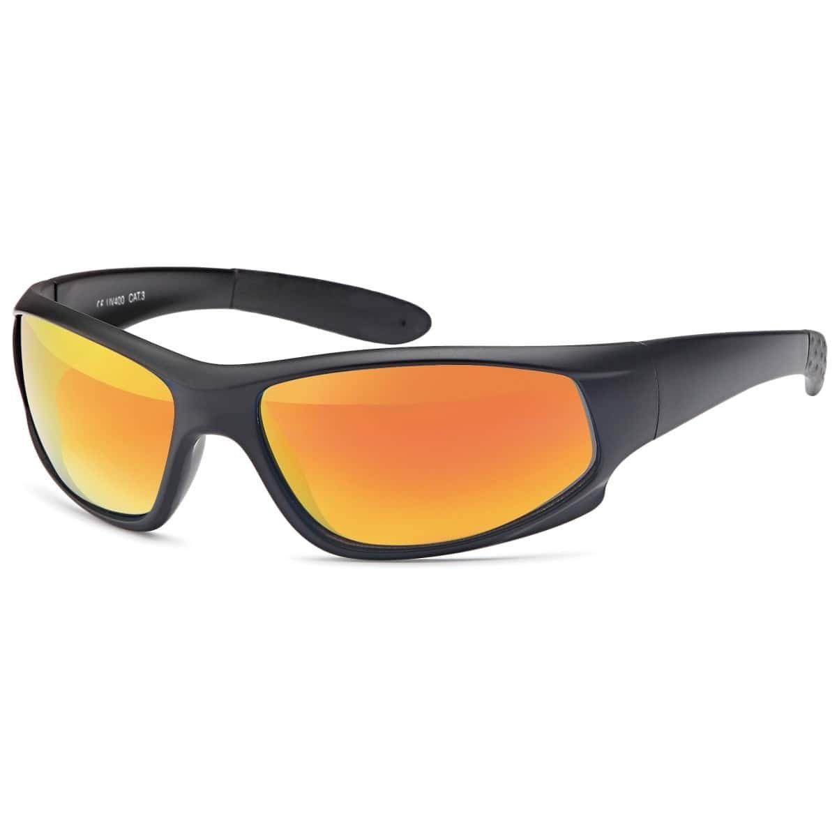 BEZLIT Eyewear Sonnenbrille Sport Sonnenbrille Biker (1-St) mit schwarzen Linsen Rot