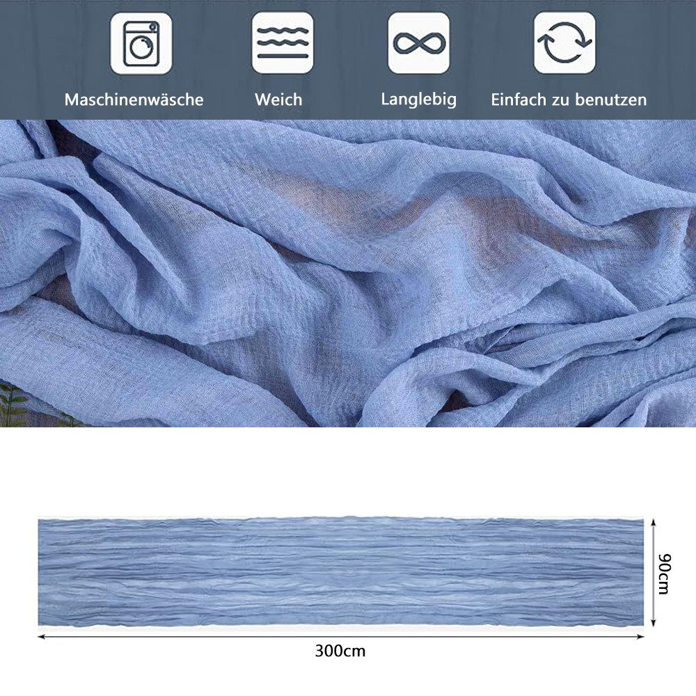 NUODWELL Tischläufer Käsetuch-Tischläufer 90x300 cm, Rustikal günstig online kaufen