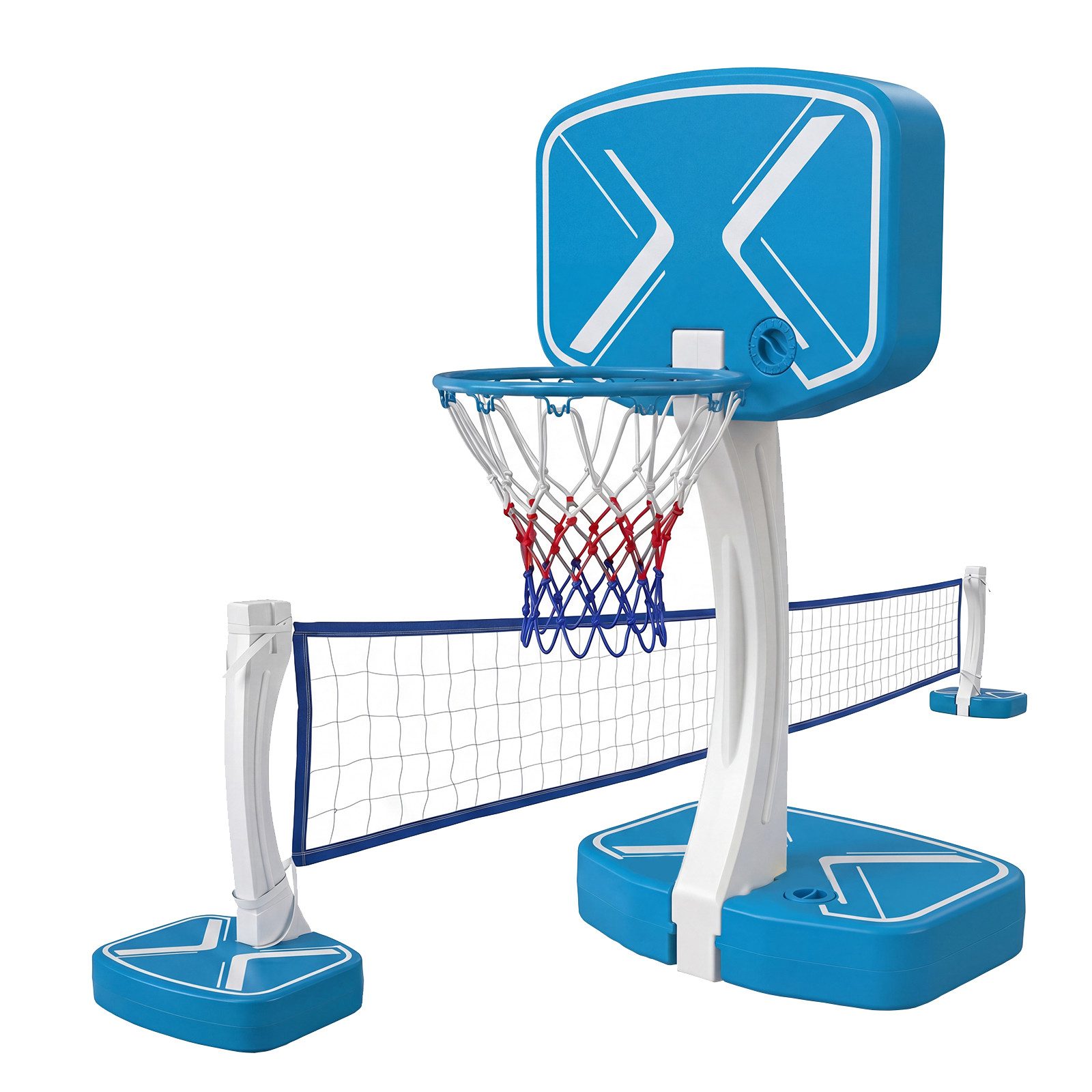 COSTWAY Basketballständer, Wasserspielzeug mit befüllbarem Standfuß & 2 Netzen