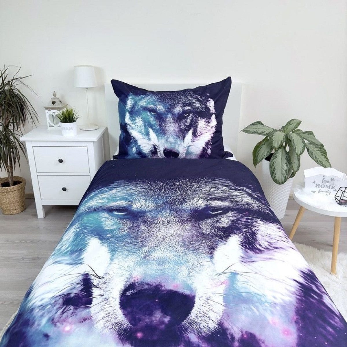 Jerry Fabrics Bettwäsche Blue Wolf Kuschelige günstig online kaufen