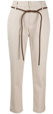 BRUNELLO CUCINELLI Boyfriend-Hose BRUNELLO CUCINELLI Cigarette Trousers With Leather Belt Pants Cropped